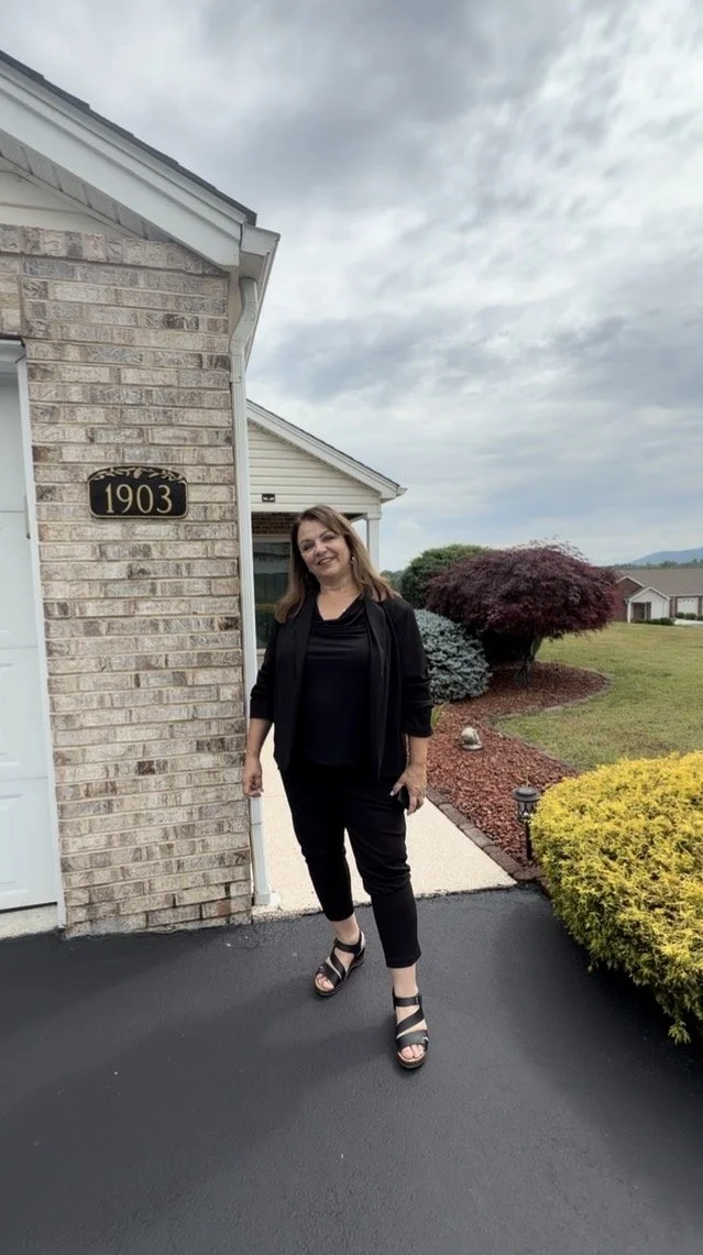 Sherry Ludecker, a Johnson City Real Estate Agent giving a tour of a Kingsport Tennessee home she has listed
