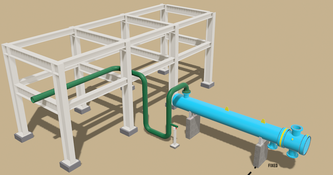 Pipe Routing Heat Exchanger Design Piping Stress Analysis on Heat Exchanger — Piping Stress
