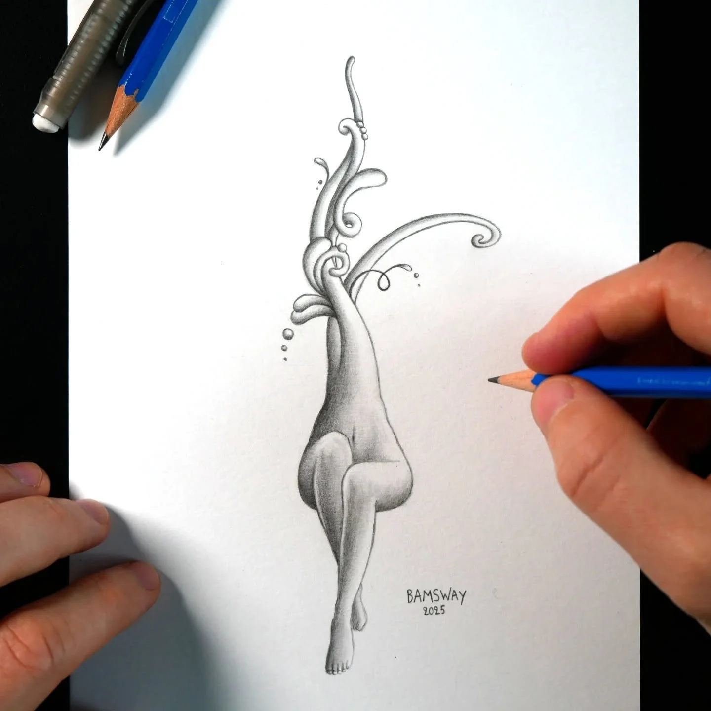 Here&rsquo;s a quick surreal pencil drawing I made last weekend✍️
.
.
#surrealart #surrealism #surrealdrawing #surrealartist #PencilArt #GraphiteDrawing #SketchArt #TraditionalArt #DrawingOfTheDay #FineArt #FineArtDrawing #ContemporaryFineArt #Concep