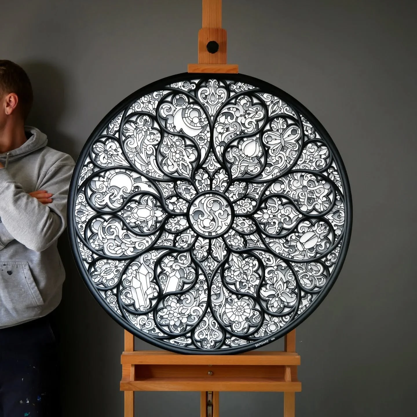 ✨ An intricate rose window, holding a world within ✨

This painting has been taking shape for months. It&rsquo;s been such a slow process of designing and painting each stained glass section, bit by bit. Finally, I can share it now 😊

I&rsquo;d real