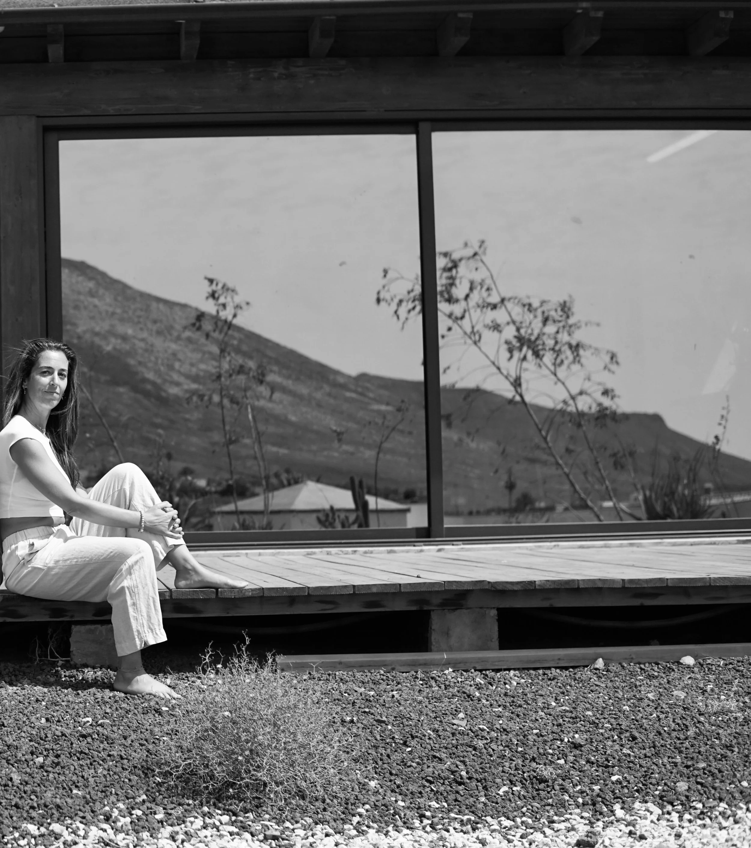 Gaia Serina, ex gimnasta y profesora de yoga en Fuerteventura. Especializada en Reeducación del Movimiento e Integración del Movimiento con “Z-Health”.