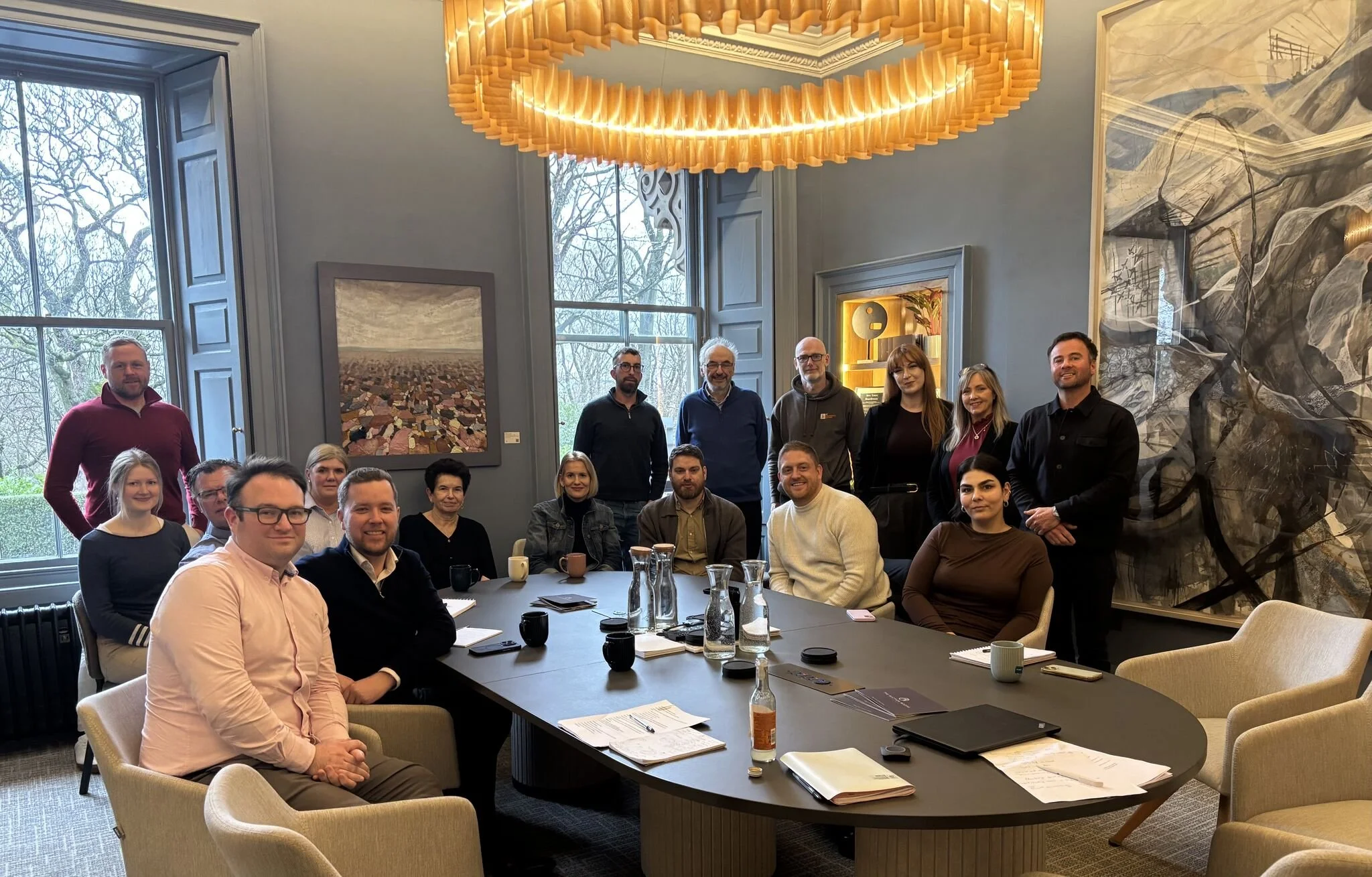 Roundtable meeting in the Boardroom at the Auction Rooms