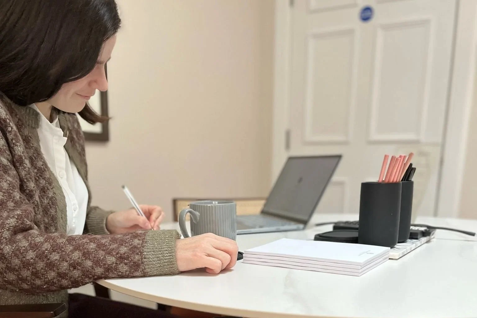 Focus and productivity in a meeting room at The Auction Rooms in central Edinburgh New Town