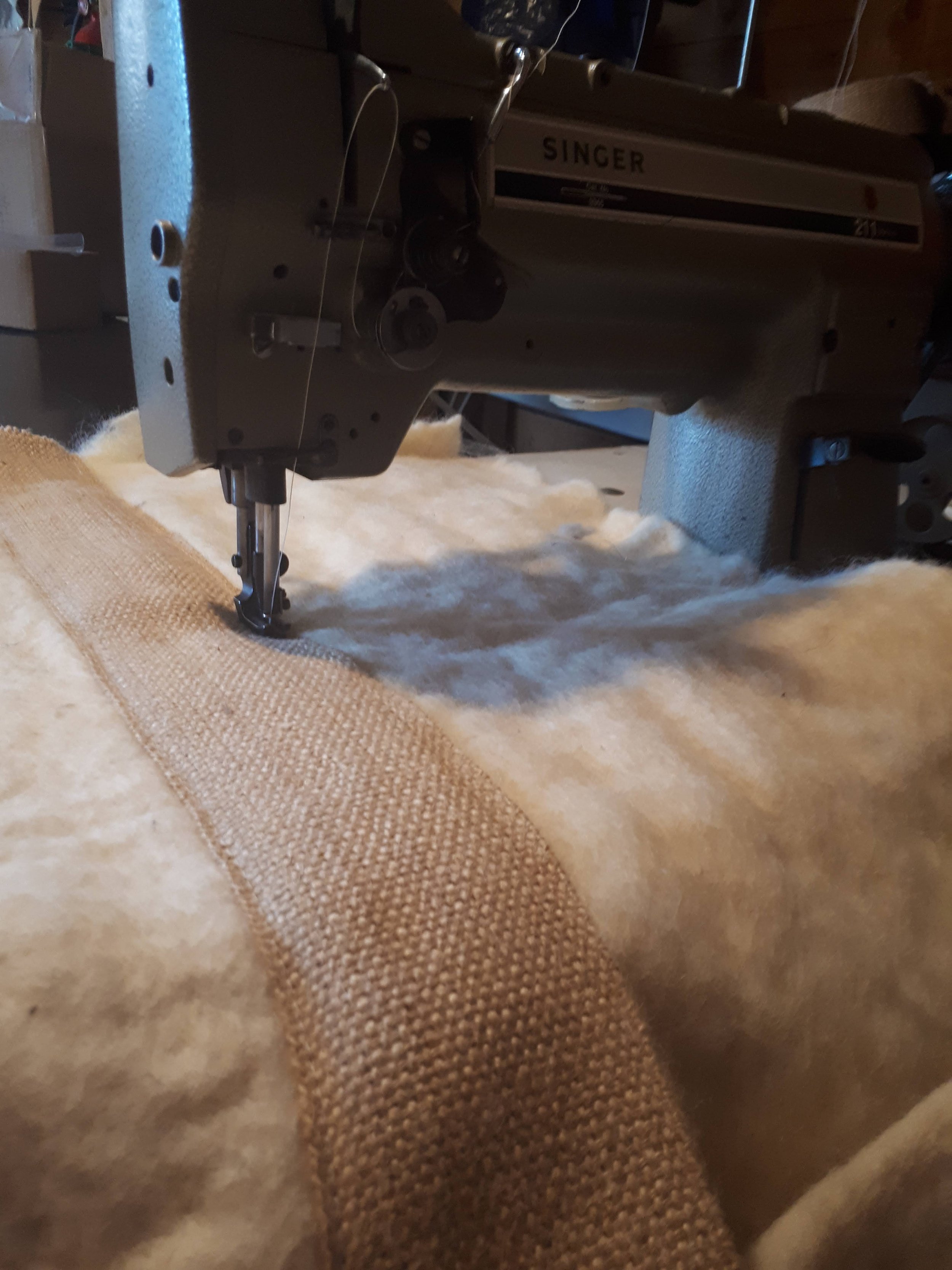 Feeling the warmth and softness of the wool whilst I sew is a real treat!