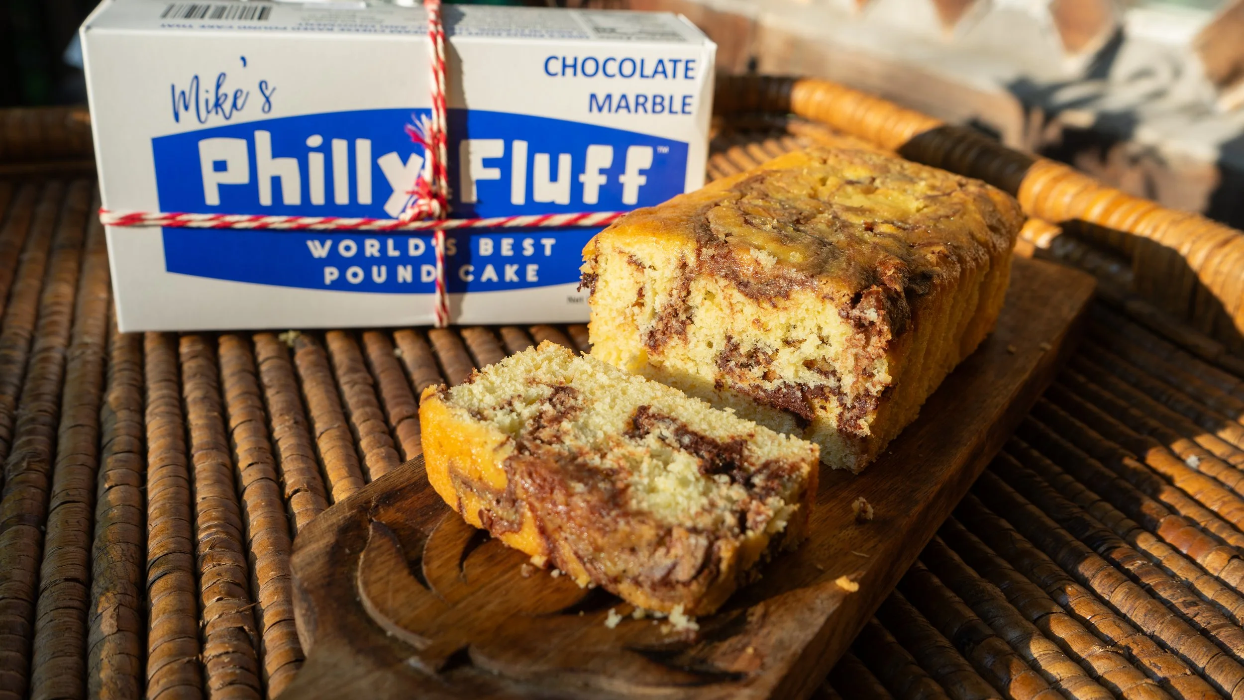 Chocolate Marble Philly Fluff Pound Cake