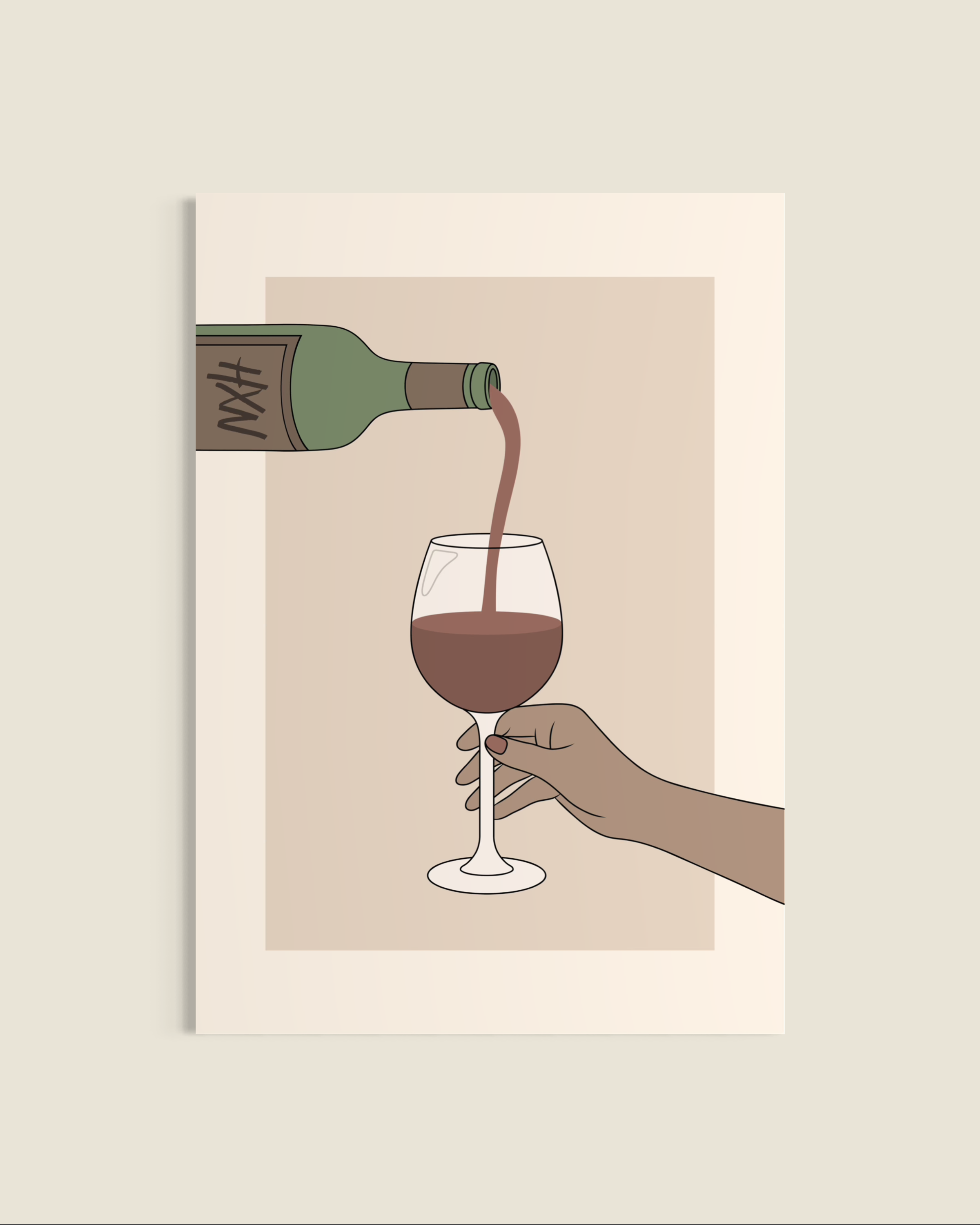 Just One Glass | Print