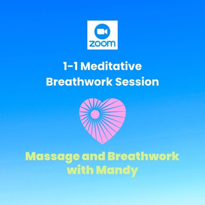 1-1 Breathwork Session via Zoom online 60 mins