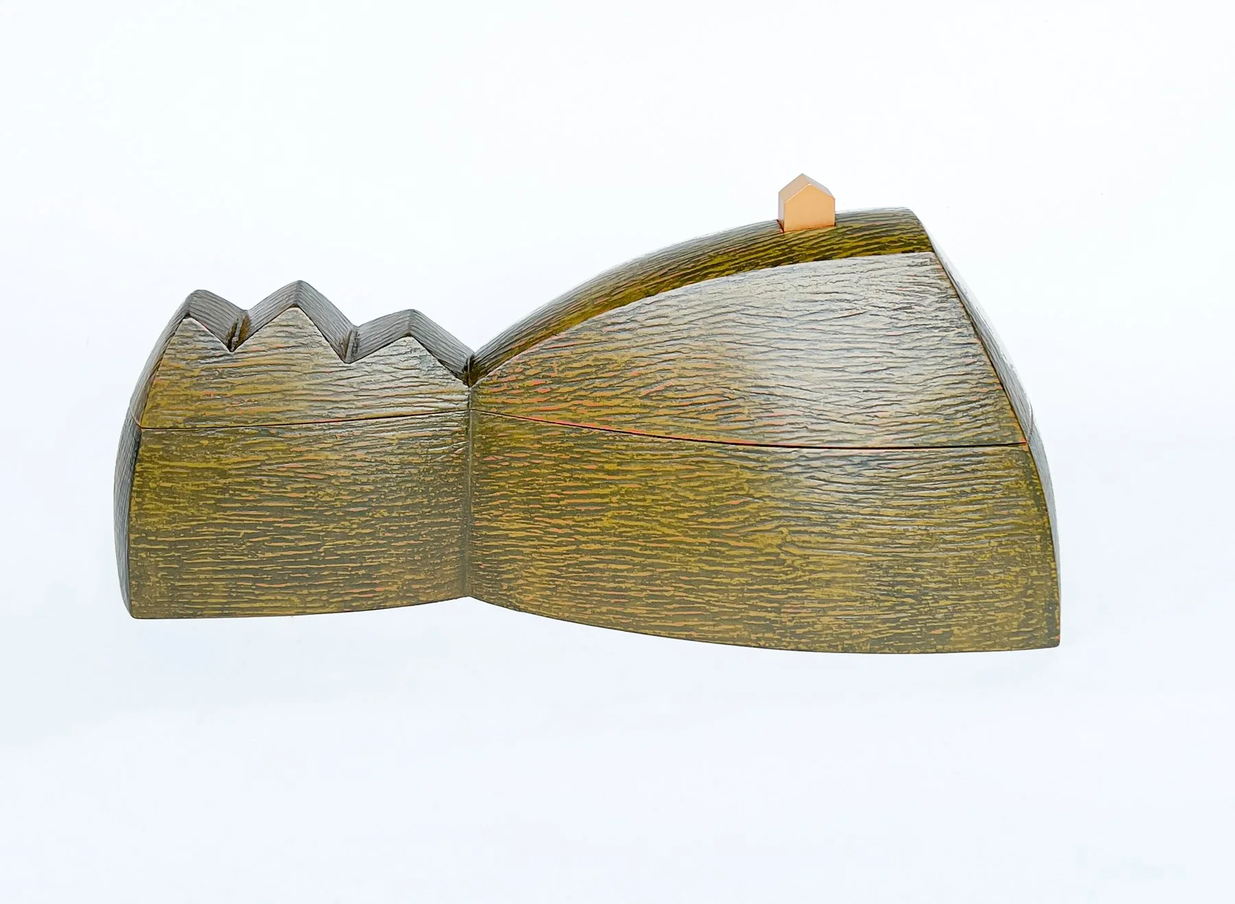 Landscape Box: Precipice Polychrome poplar 8"h x 18"w x 6"d