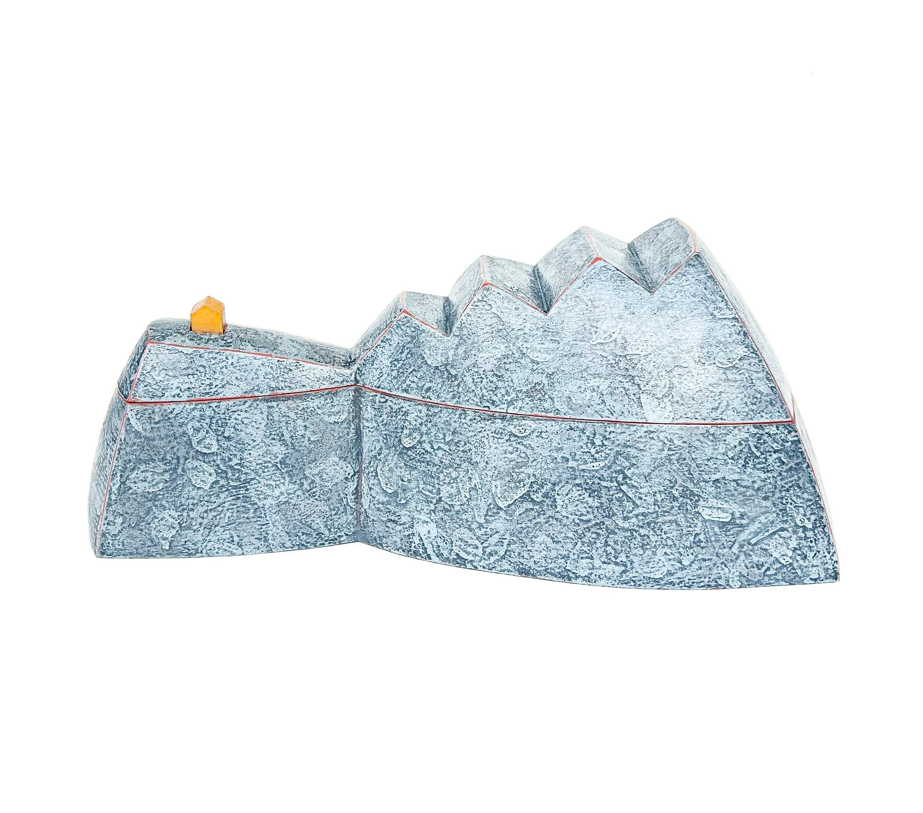 Landscape Box: Inselberg Polychrome poplar 8"h x 18"w x 6"d