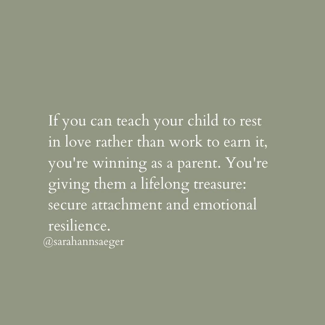What if we're over complicating good parenting &amp; it were really this simple? An abundance of love alongside boundaries that help a child feel safe. Love + safety = secure attachment &amp; emotional resilience.

You're doing great mama 🩷
.
.
Foll