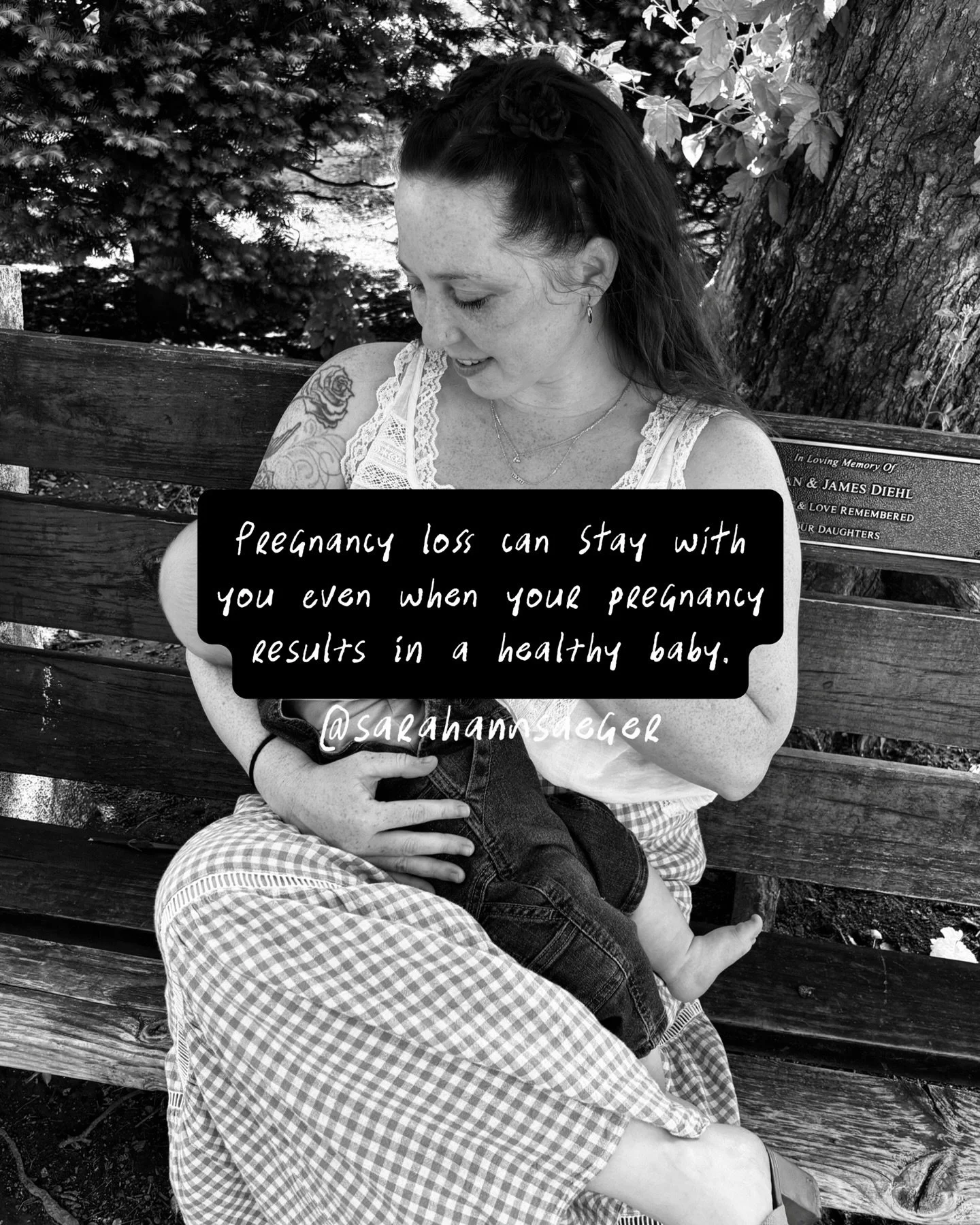 A reminder for Pregnancy Loss &amp; Infant Remembrance Day: Don't assume time away from a pregnancy loss or the arrival of a new baby takes away from the pain of it. Pregnancy loss is a trauma that leaves lasting marks on the motherhood journey. Be g