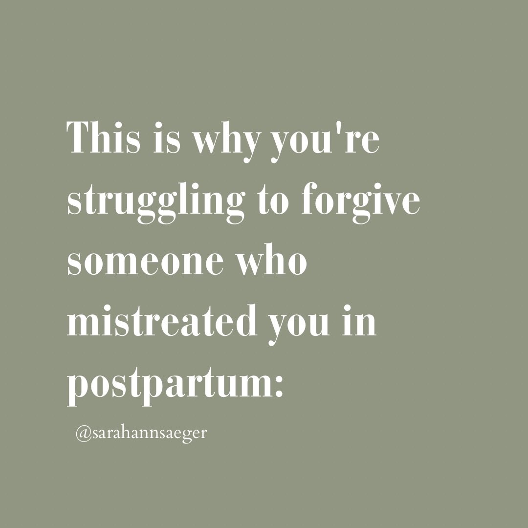 Struggling to forgive someone who chronically pushed your parenting boundaries in postpartum? Comment VIOLATION to understand what's happening &amp; how to move through this feeling of betrayal. You'll get a link to my Substack article, "How to 
