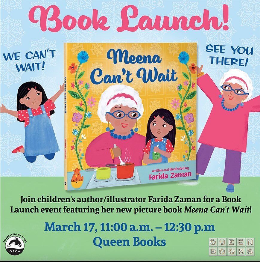 For those who love close by in Toronto or the GTA I hope you can join me at my book launch and reading 😊 .
.
.
.
#kidlitpostcard #kidlitartpostcardday #kidlit #picturebooklibrary #picturebookartist #illustration #picturebook #faridazaman #artists #a