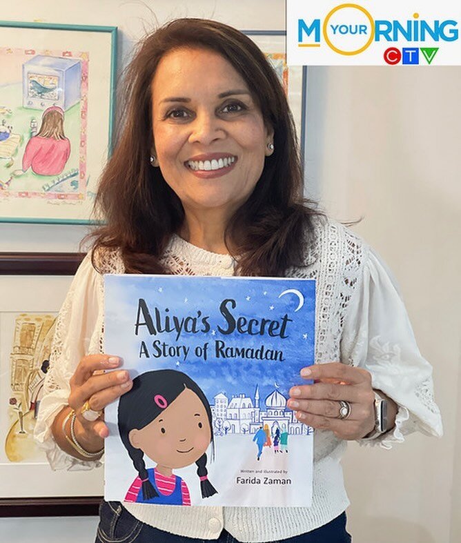 Tune in to @yourmorning at 8:45 am this Friday as il be on the show talking about my inspiration, process of writing and illustrating Aliya&rsquo;s Secret: A story of Ramadan ☺️
.
.
.
#ramadanstories #ramadanbookforkids #kidlit #picturebookillustrati