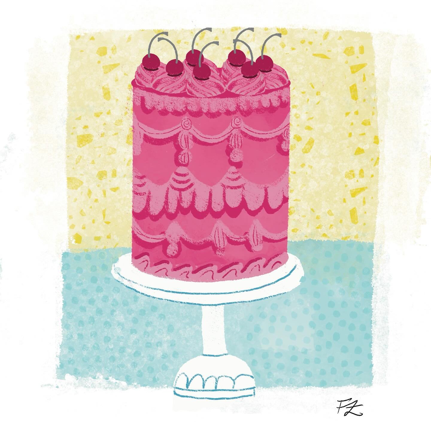 A wedding cake, pattern heavy and vibrant.
.
.
.
#illustration #illustratorsforhire #theydrawandcook #illustrationartists #weddingcard #stationary