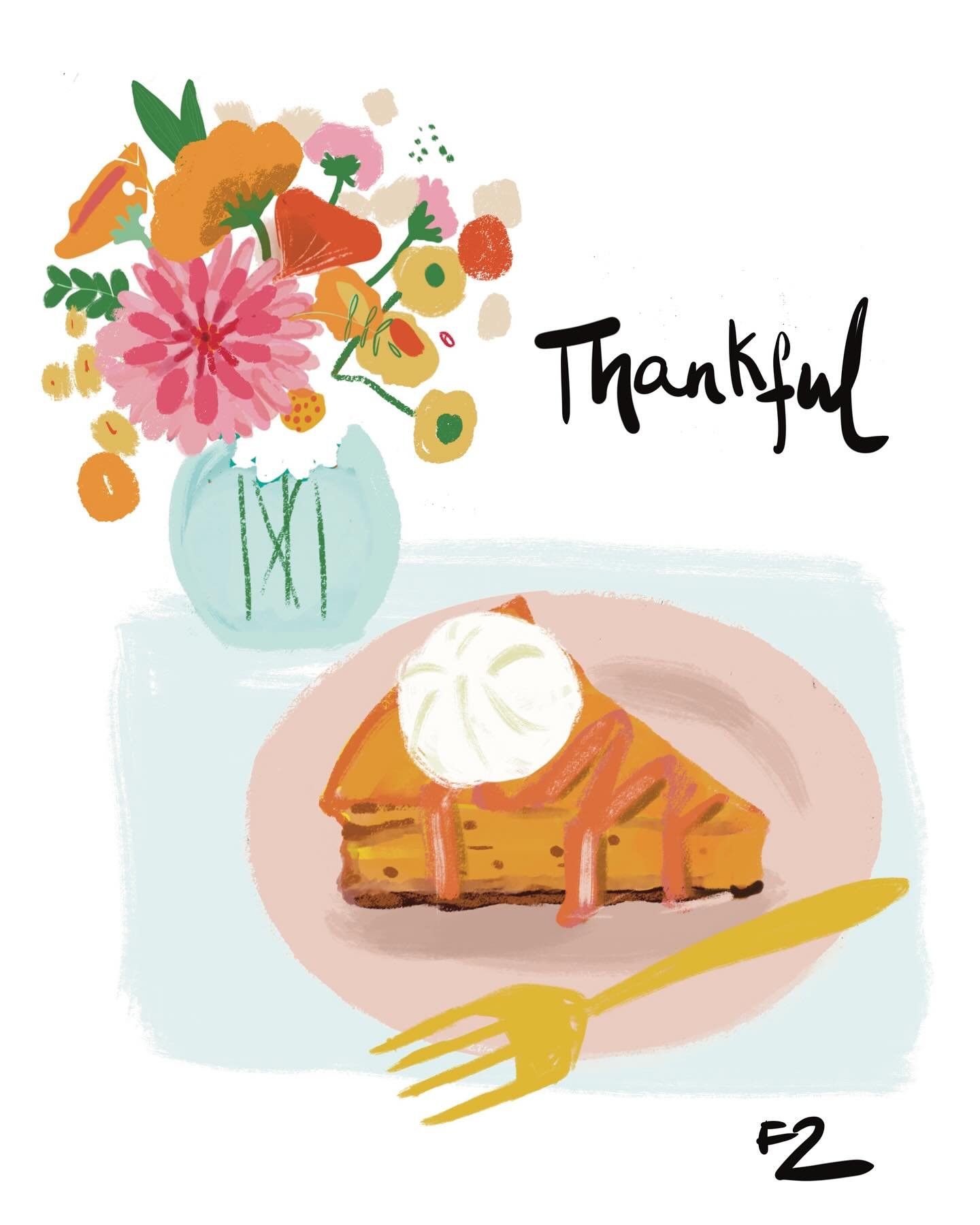 It&rsquo;s a busy time of year, take a minute and appreciate the moment. I keep having to remind myself to do so. 
.
.
#greetingcards #illustration #illustrationartists #foodillustration #thanksgiving #illustratorsforhire #gratitude