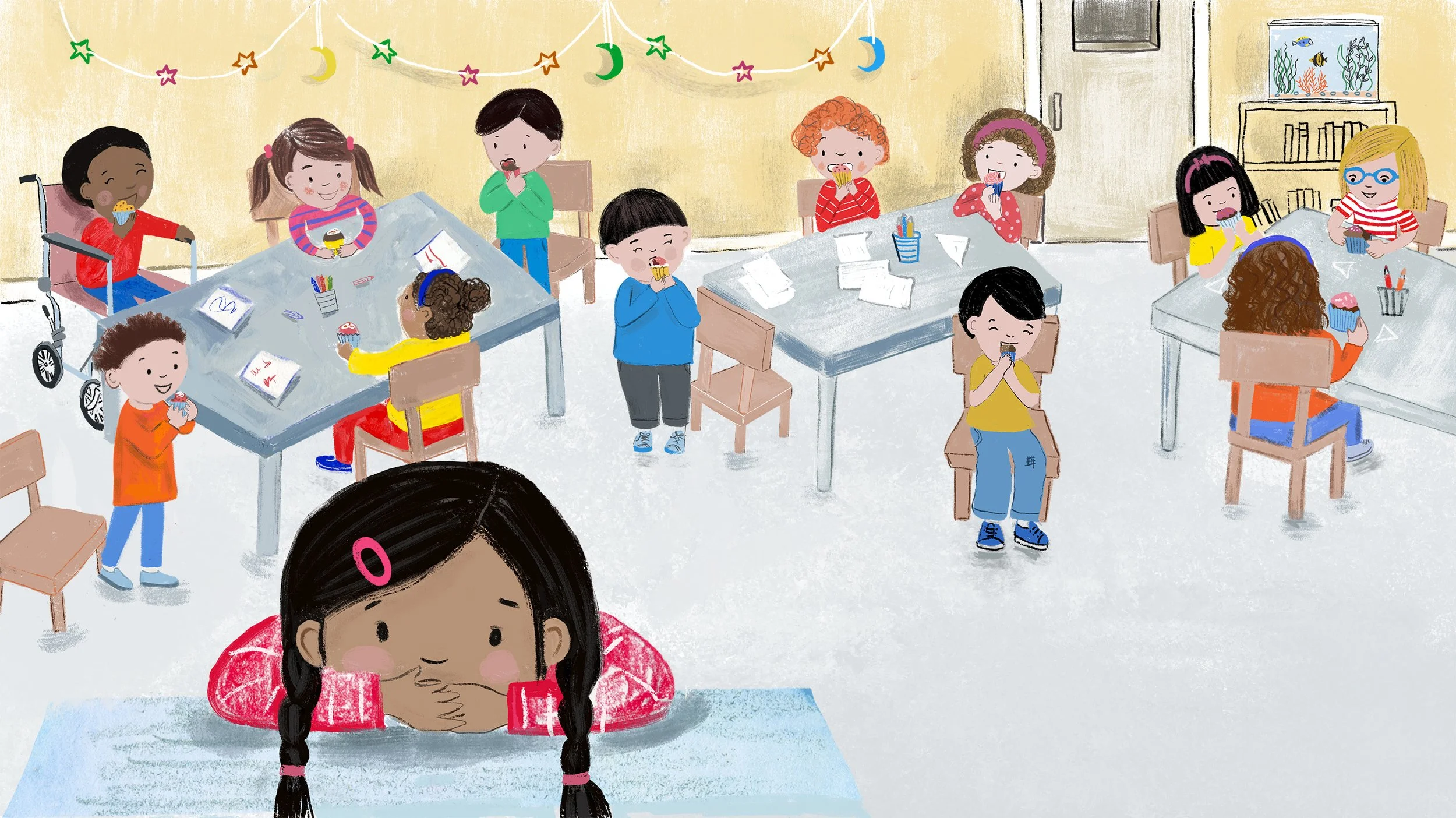 Picture book illustration of Aliya's Secret published by Owl Books 2023