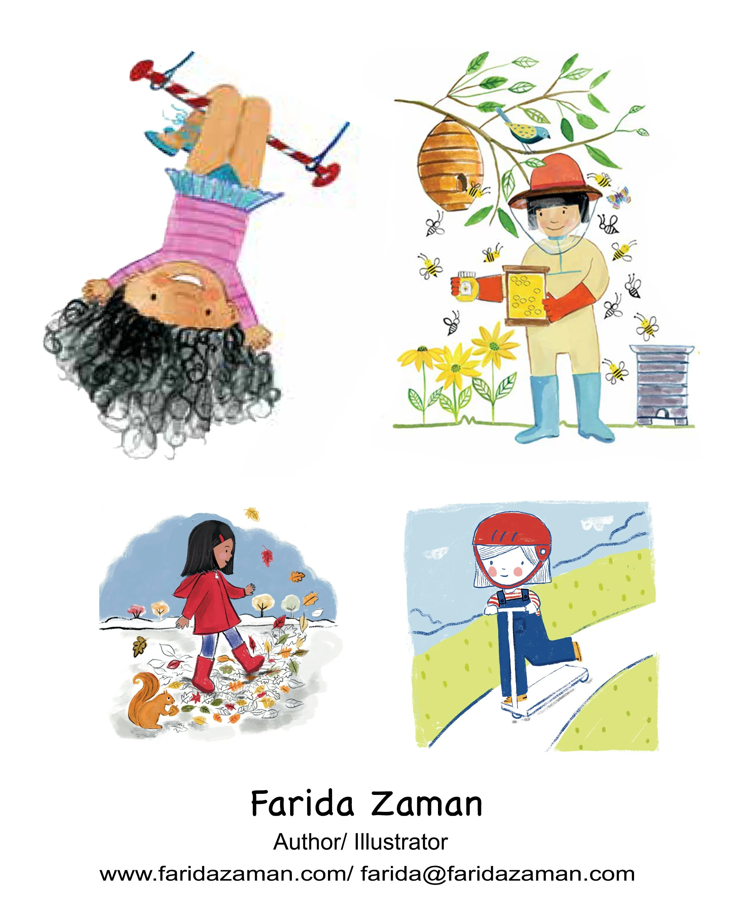 Illustrations from I Want to Be... A Gutsy Girls ABC