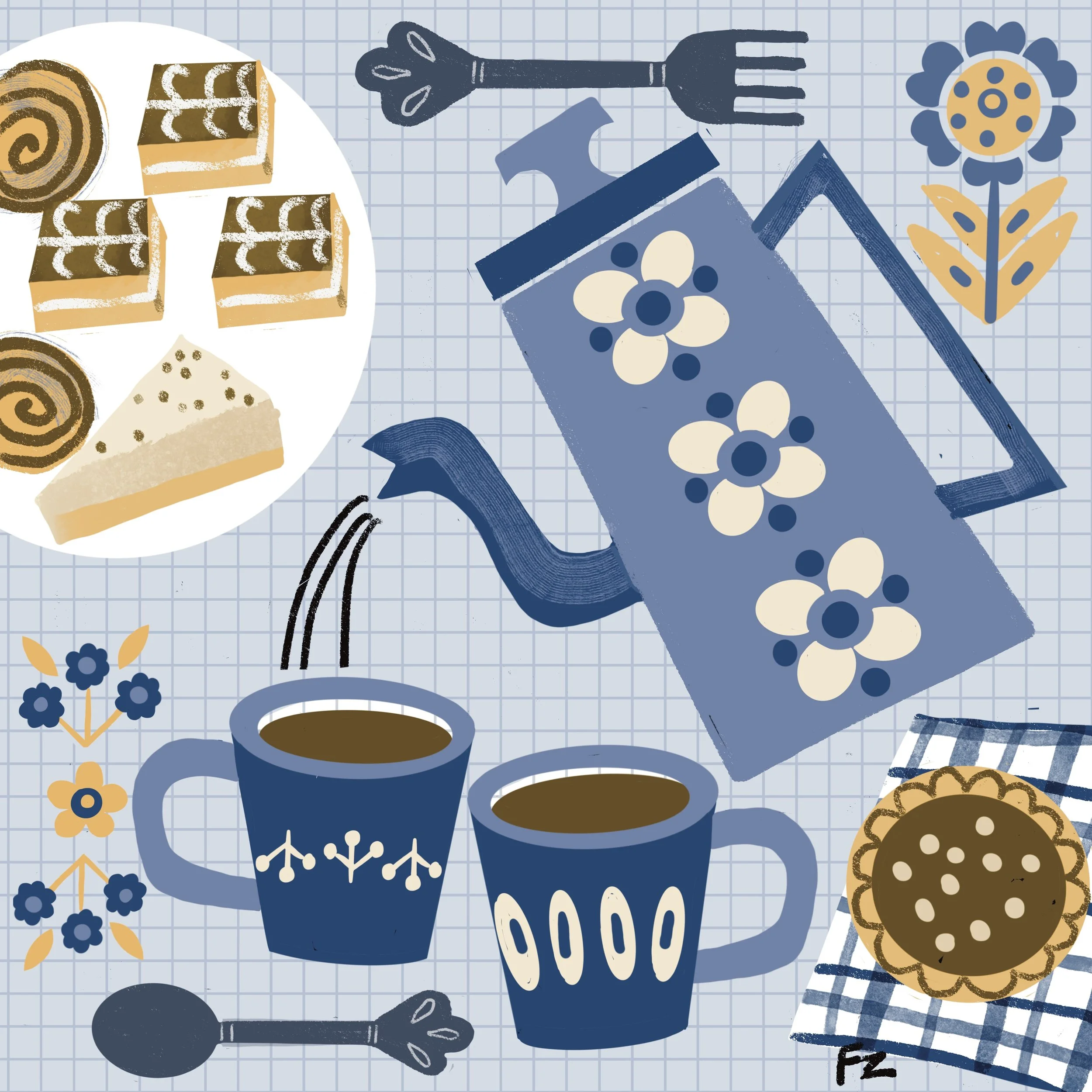 Fika tea , a Swedish tradition