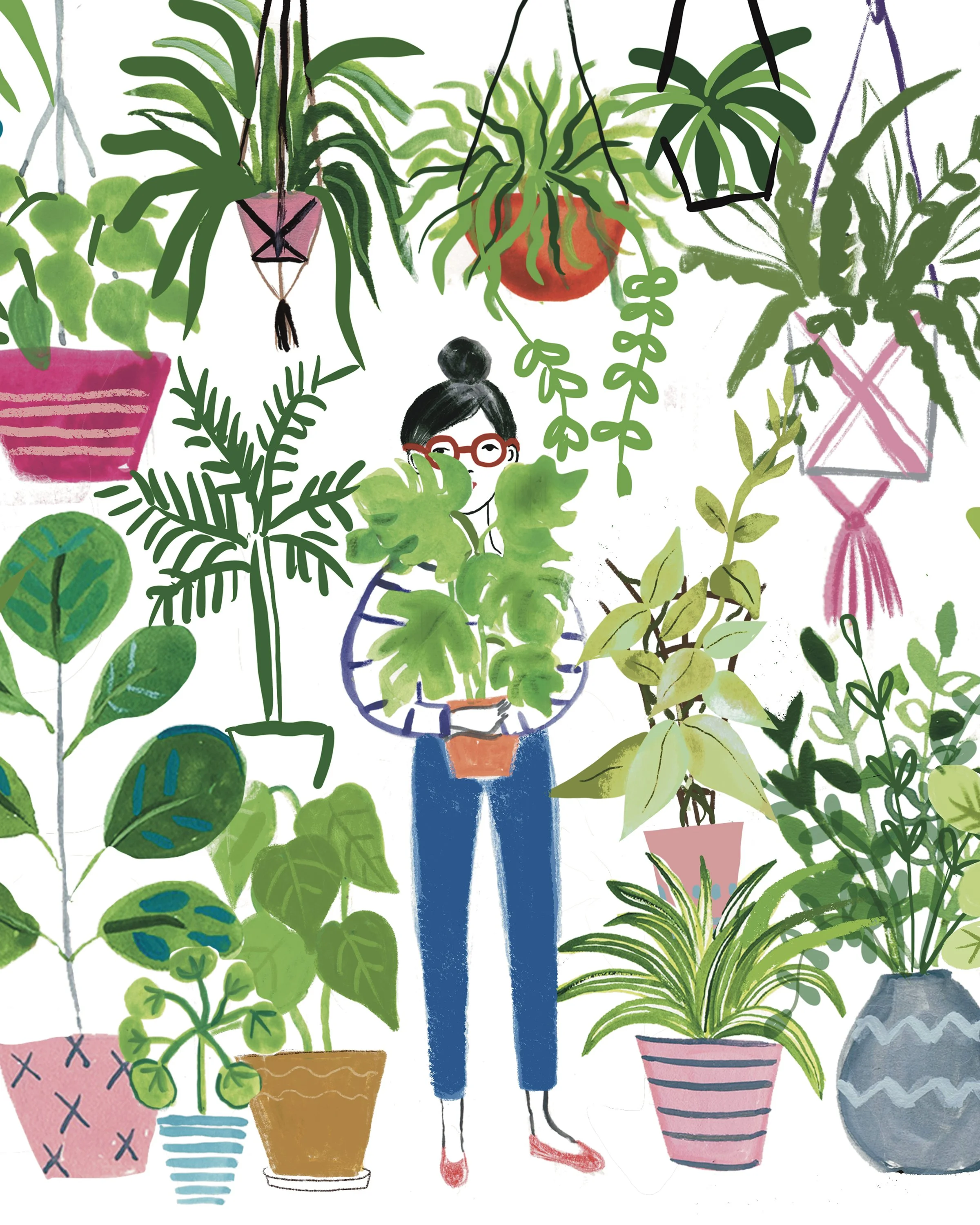 Illustration of plants editorial illustration