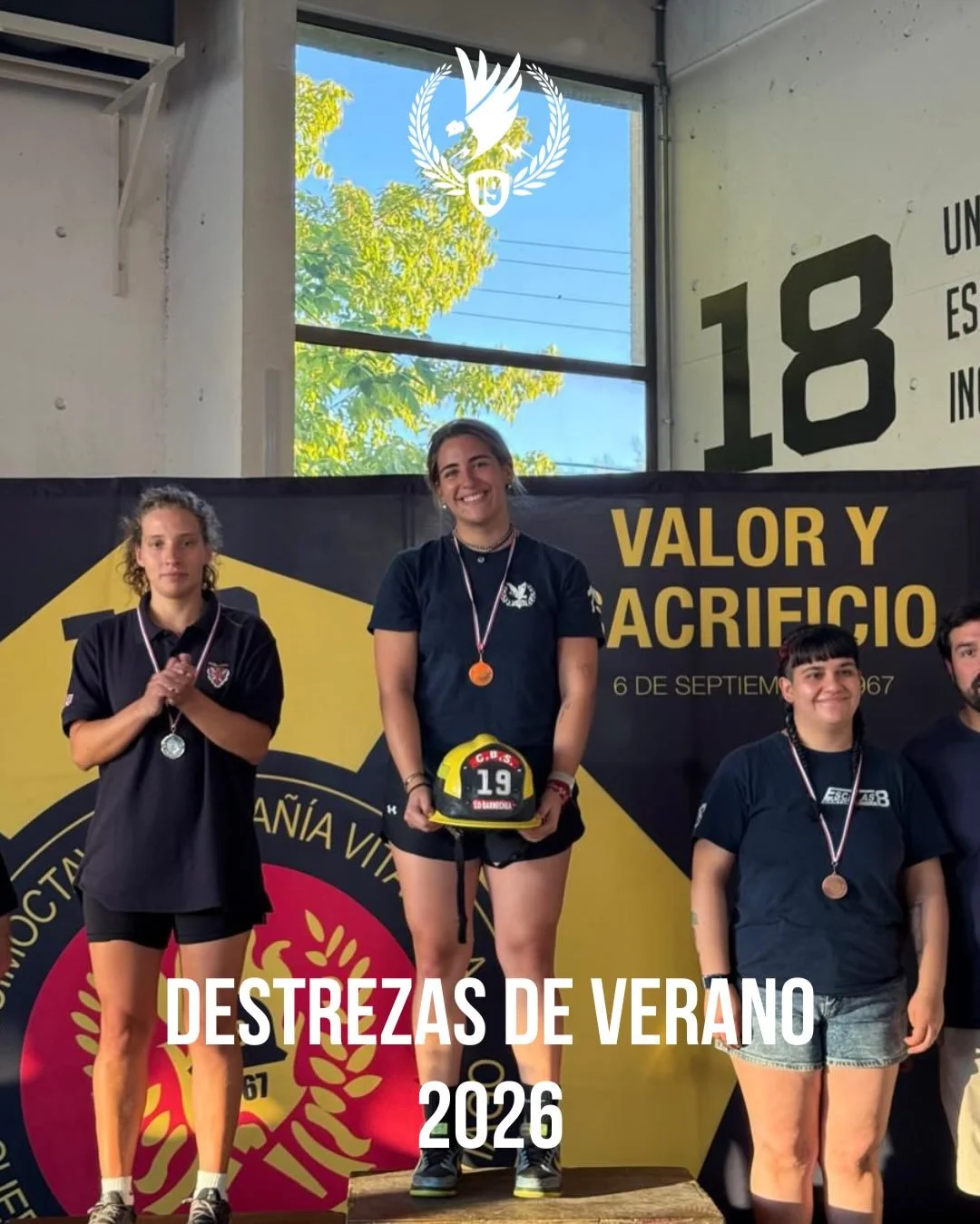 Felicitamos a los 3 voluntarios, Lidia Tchimino, Mario Donoso y Crist&oacute;bal Acosta, que corrieron en la tradicional competencia &ldquo;destrezas de verano&rdquo; organizada por la Decimoctava Compa&ntilde;&iacute;a. 

Especialmente a la voluntar