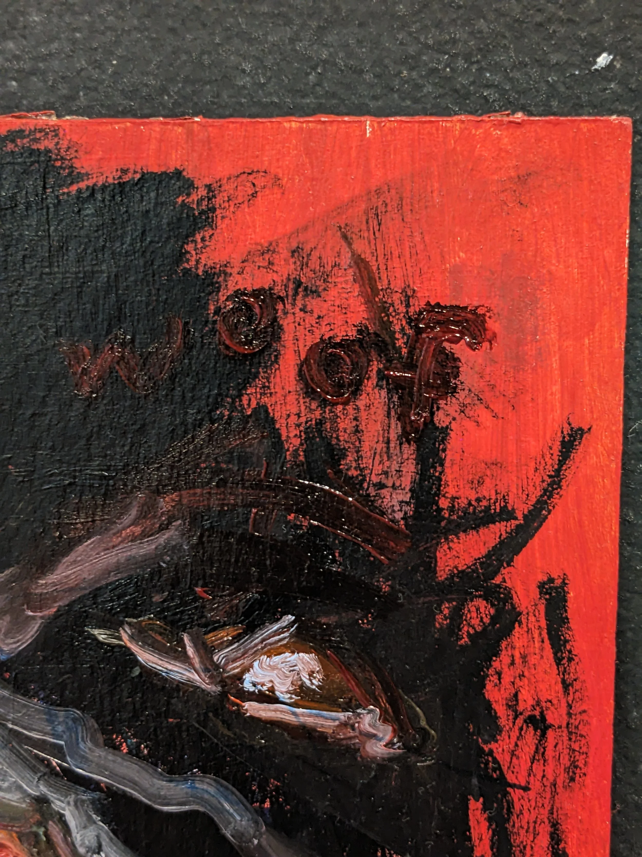 woof woof. Detail.