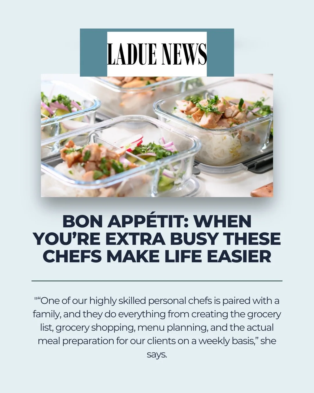 We&rsquo;re so excited to share that A Perfect Fit was featured in Ladue News! 👩&zwj;🍳

Helping families reclaim time around the table while supporting their health is why we do what we do &mdash; and we&rsquo;re incredibly thankful to be part of t