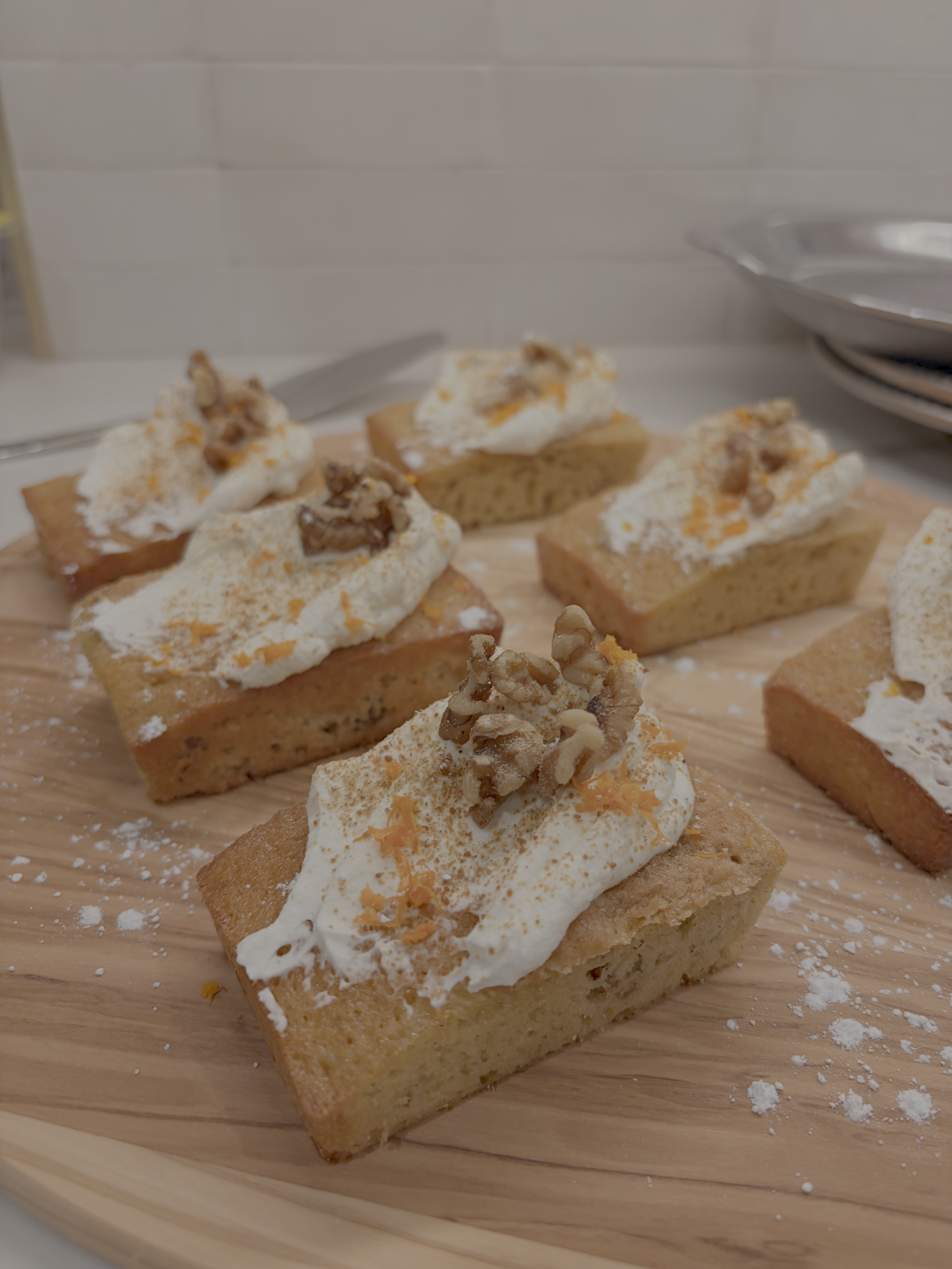 Orange Walnut Olive Oil Cake