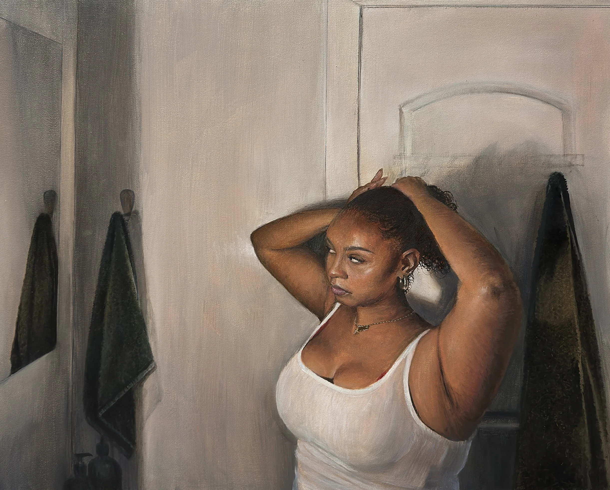 Pasame el moño
2025
Oil on canvas
24" x 30"