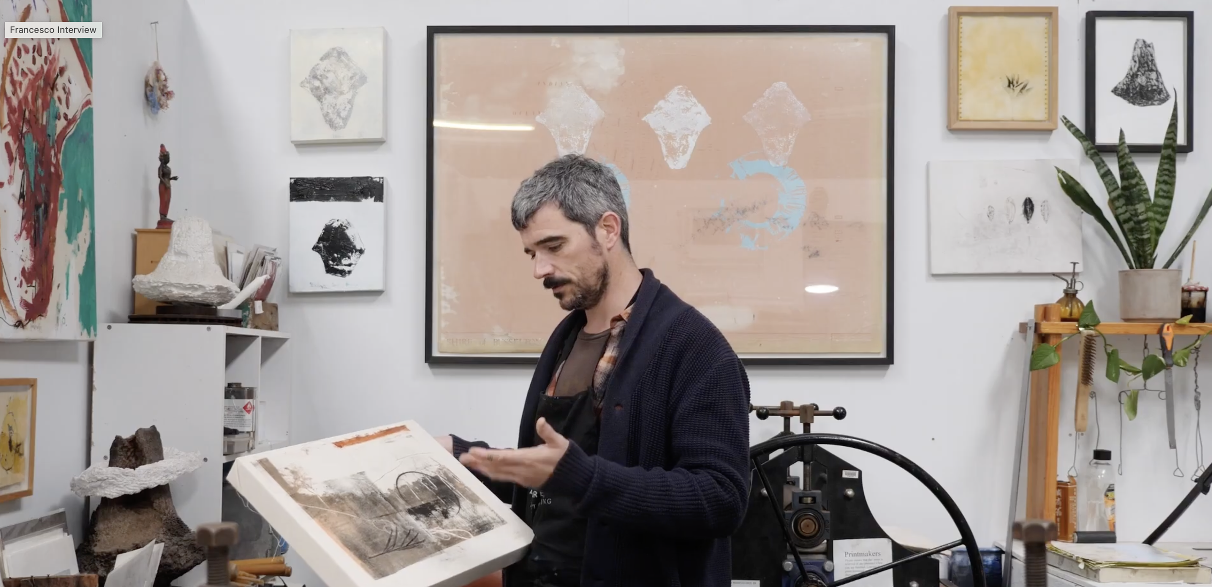 Experimental Monotype Printmaking Course with Francesco Geronazzo, creator of "Margaret River Printmaking" studio, on proartika.com