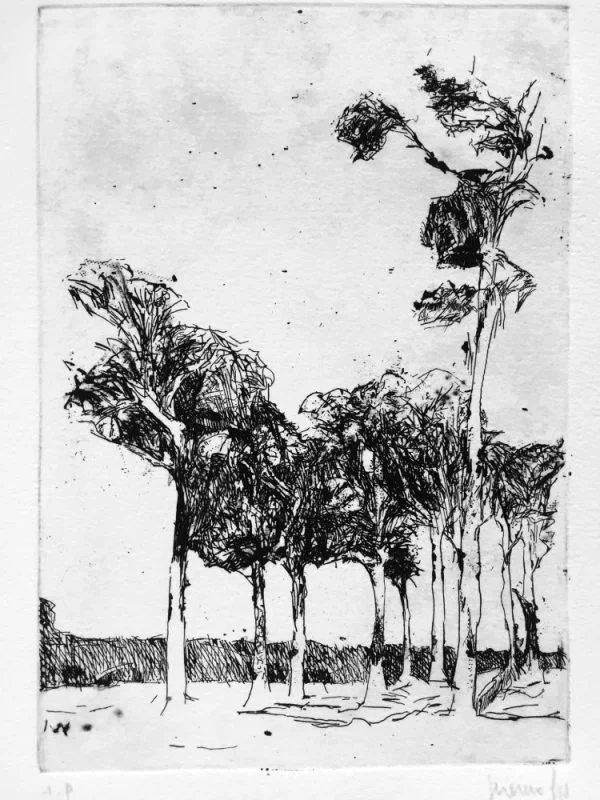 Artwork by Francesco Geronazzo, a printmaking master teaching Experimental Monotype Printmaking Course on proartika.com 
