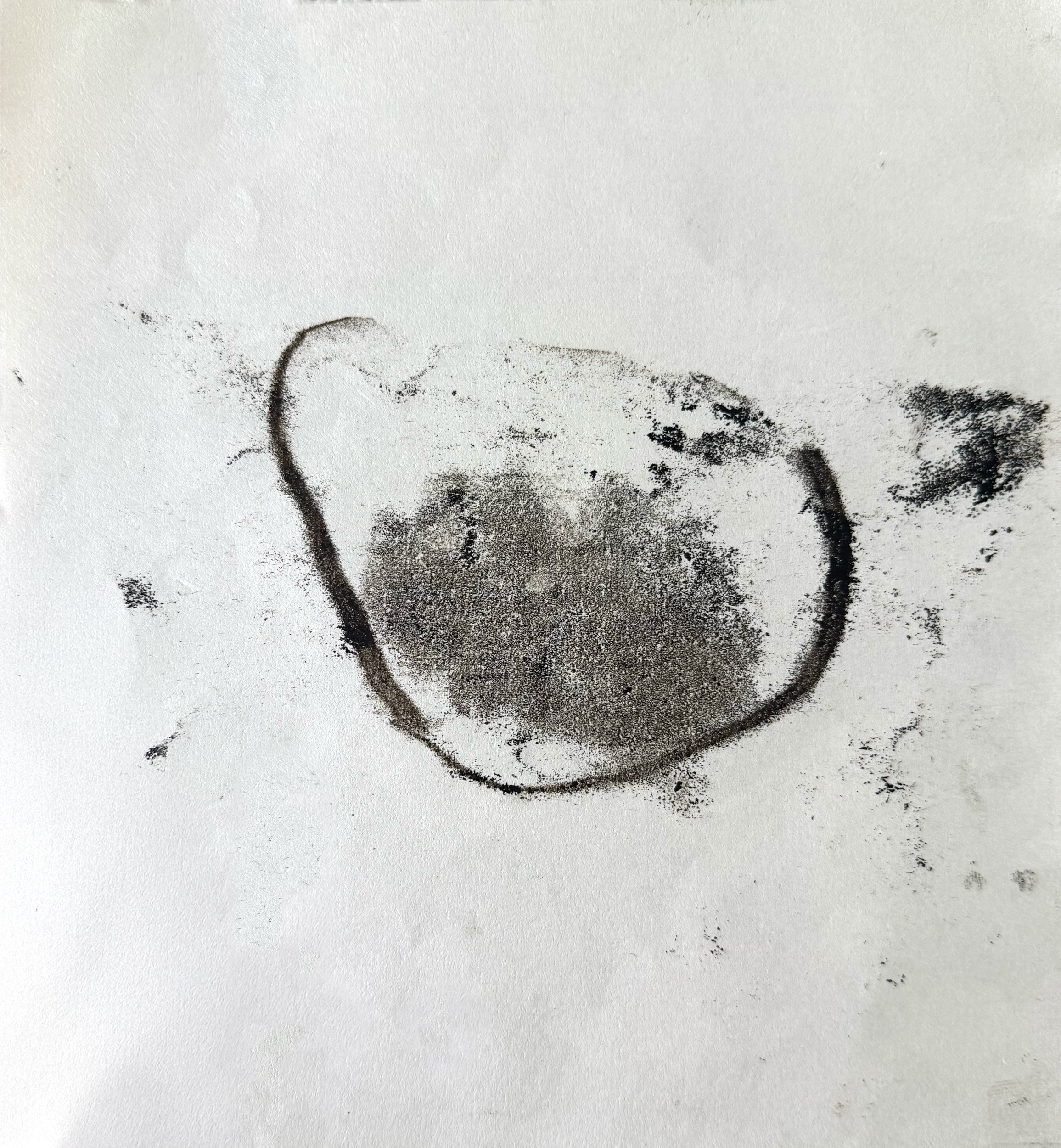 An artwork by Francesco Geronazzo, a printmaking master teaching Experimental Monotype Printmaking Course on proartika.com