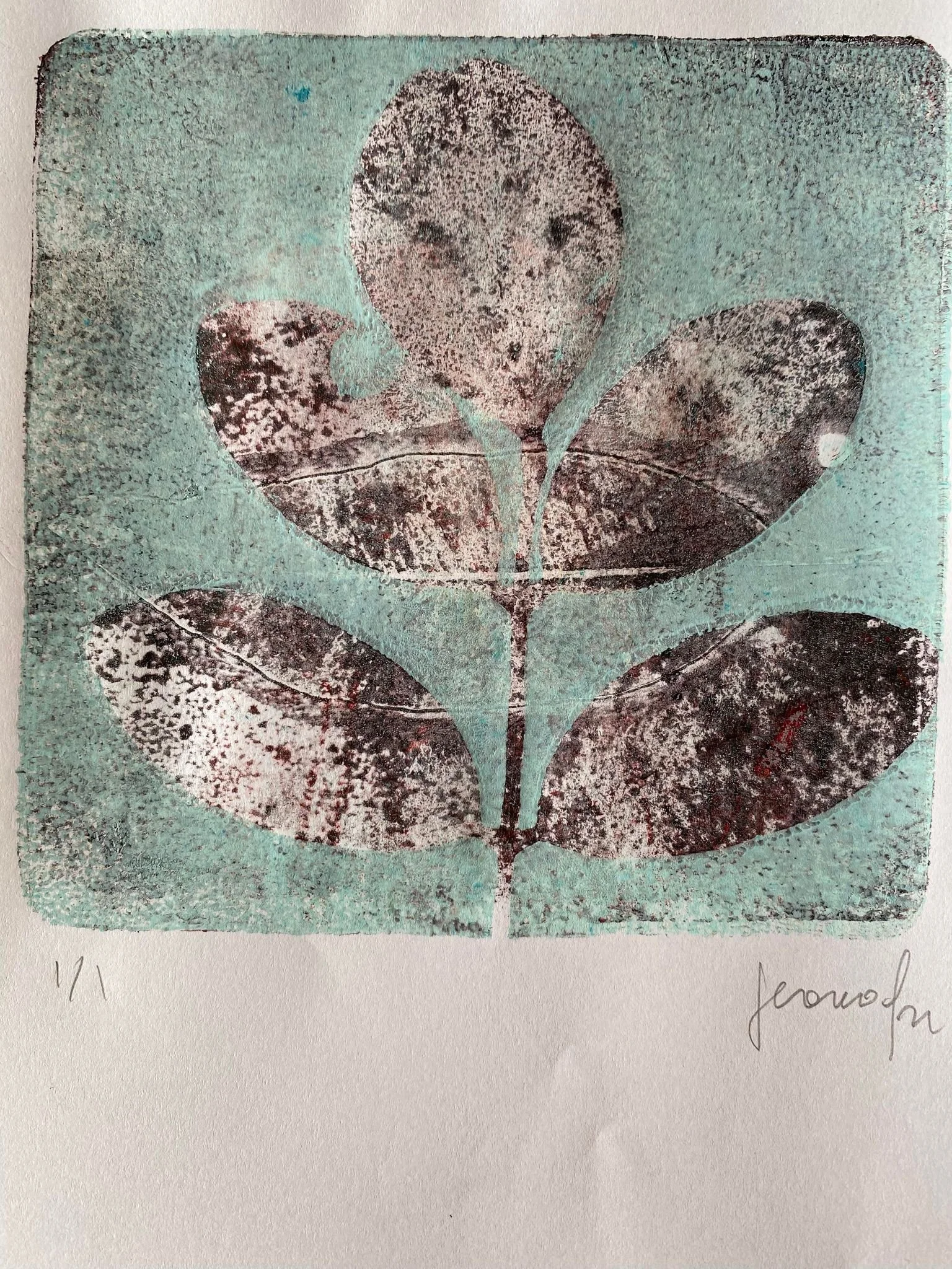 Artwork by Francesco Geronazzo, a printmaking master teaching Experimental Monotype Printmaking Course on proartika.com
