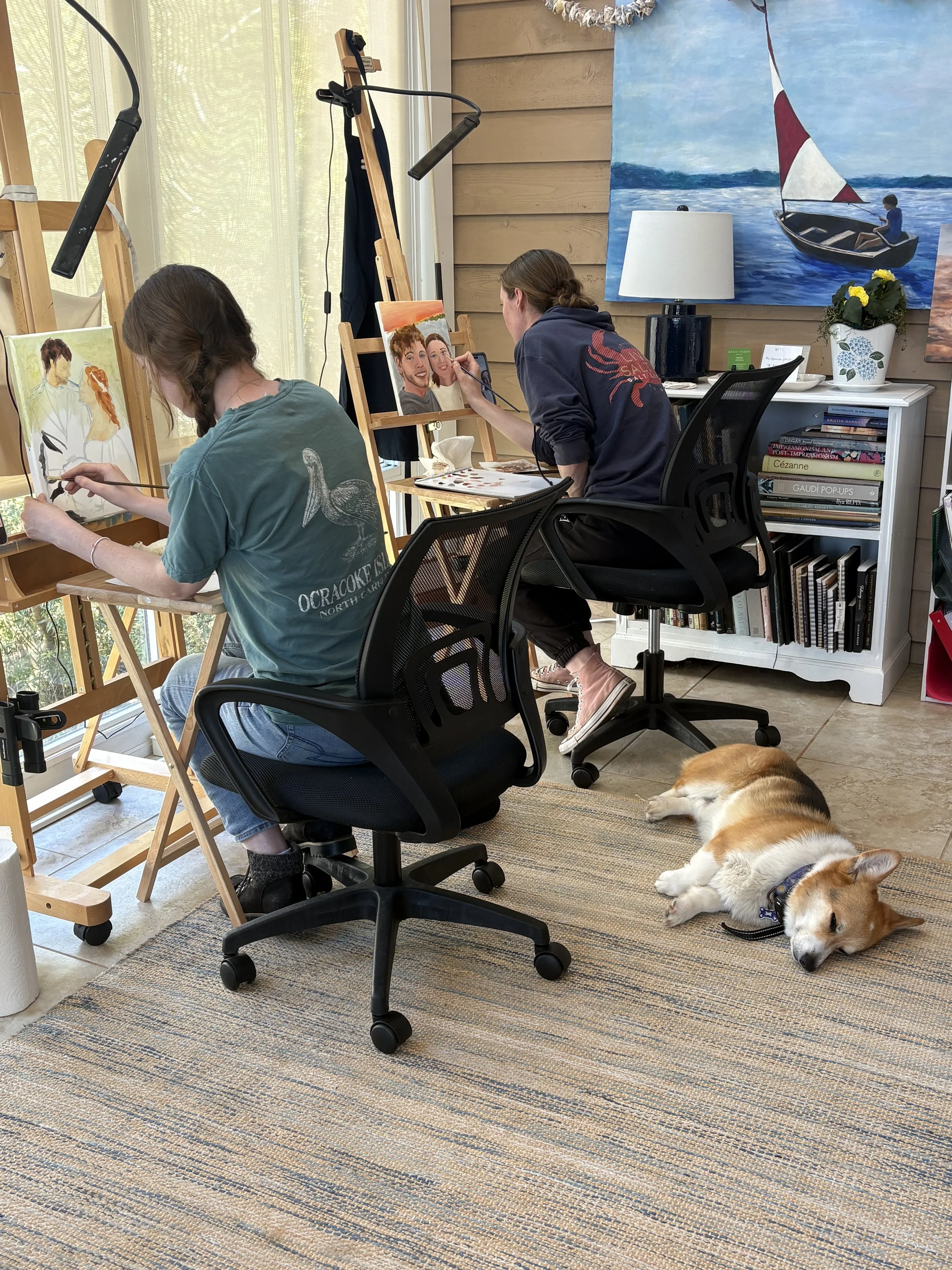 September Guided Painting Studio Begins