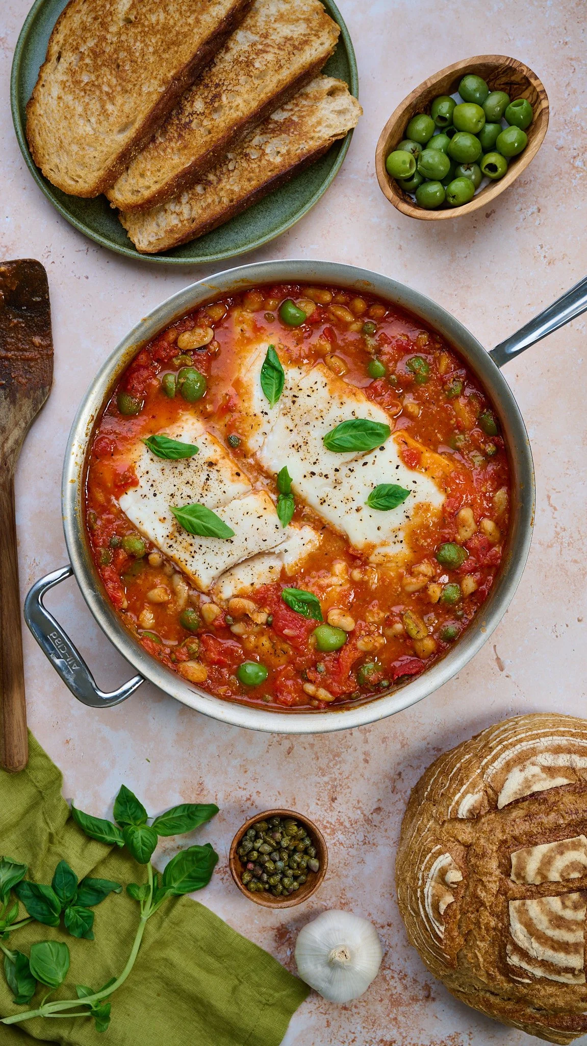 puttanesca recipe white fish puttanesca one pan dinner recipe easy weeknight dinner recipe best fish recipes italian dinner recipes high protein dinner recipes