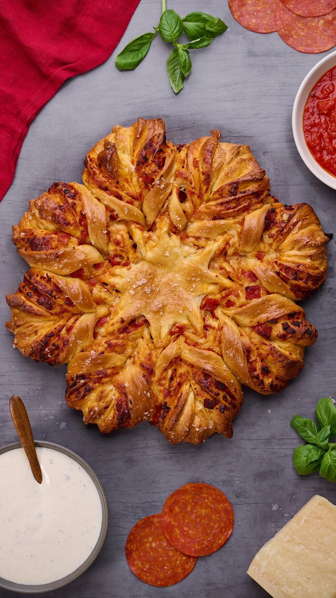 pizza star bread star bread recipes savory star bread cheese star bread pepperoni and cheese star bread superbowl recipes game day recipes football snacks gameday snacks super bowl food super bowl party