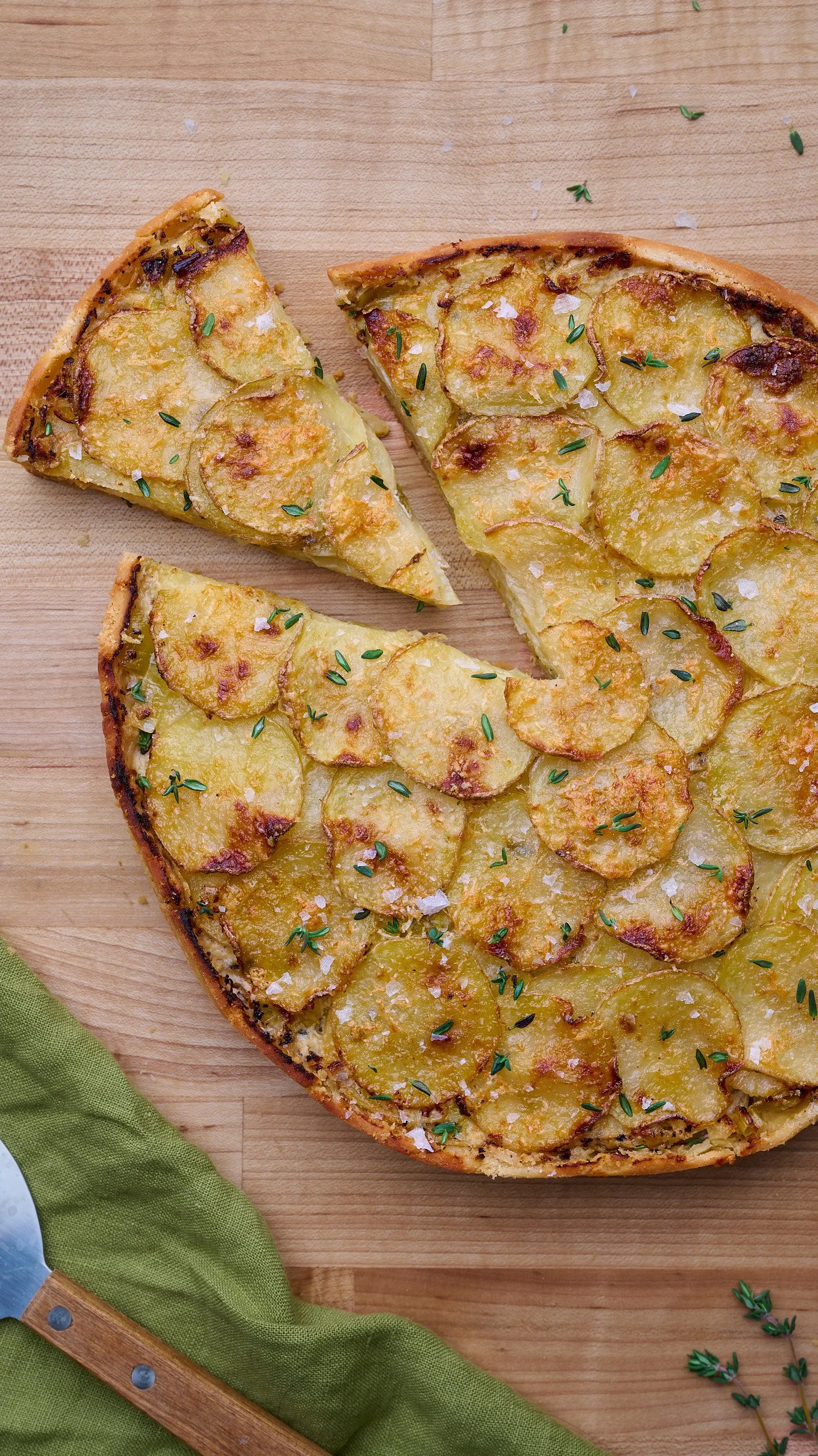 potato tart savory tart savory baking savory pie tart crust leek and potato creme fraiche brunch lunch holidays