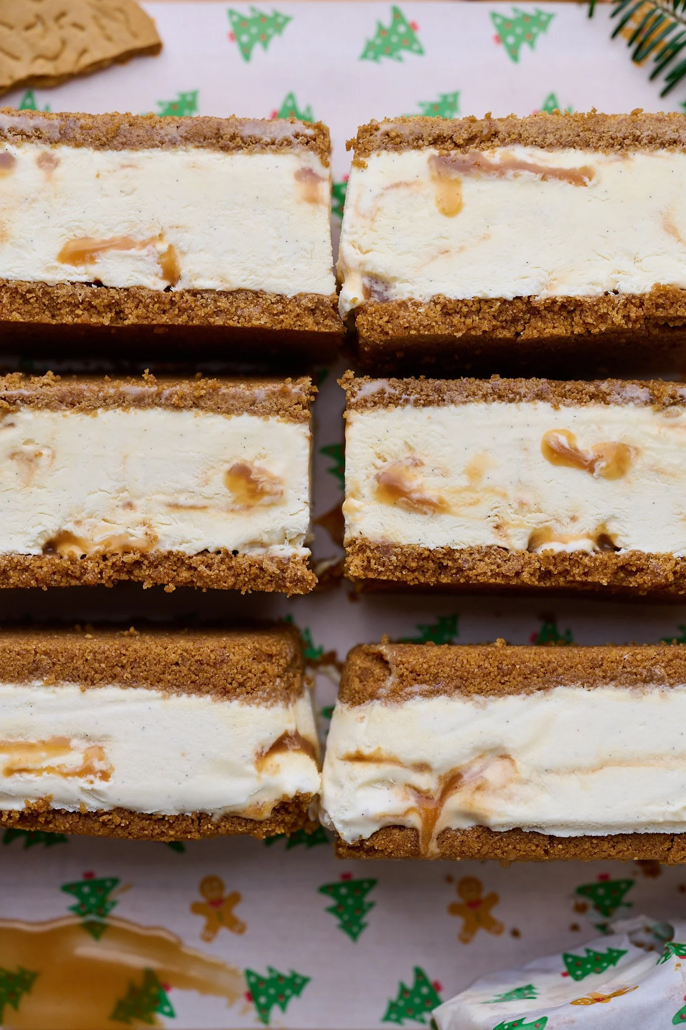 ice cream sandwiches holiday ice cream christmas ice cream gingerbread dessert make ahead dessert christmas dessert