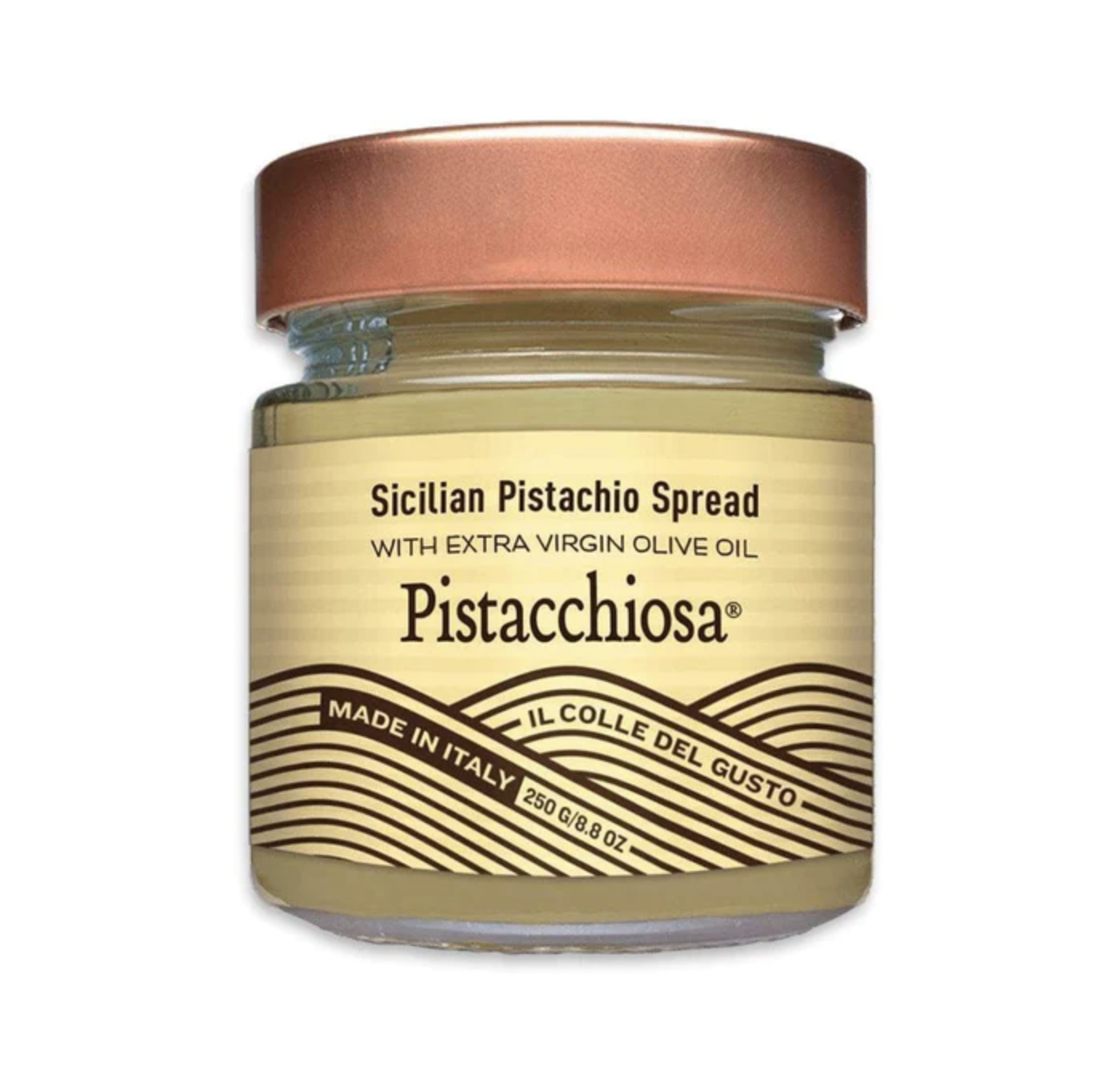 Sicilian Pistachio Spread Jar from Pistacchiosa Made in Italy sold on Amazon