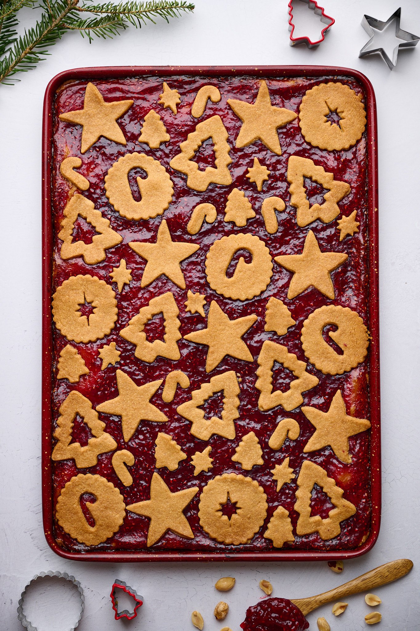 linzer cookies linzer bars peanut butter cookies christmas cookies holiday baking holiday cookies christmas bars pb&j cookie bars easy baking