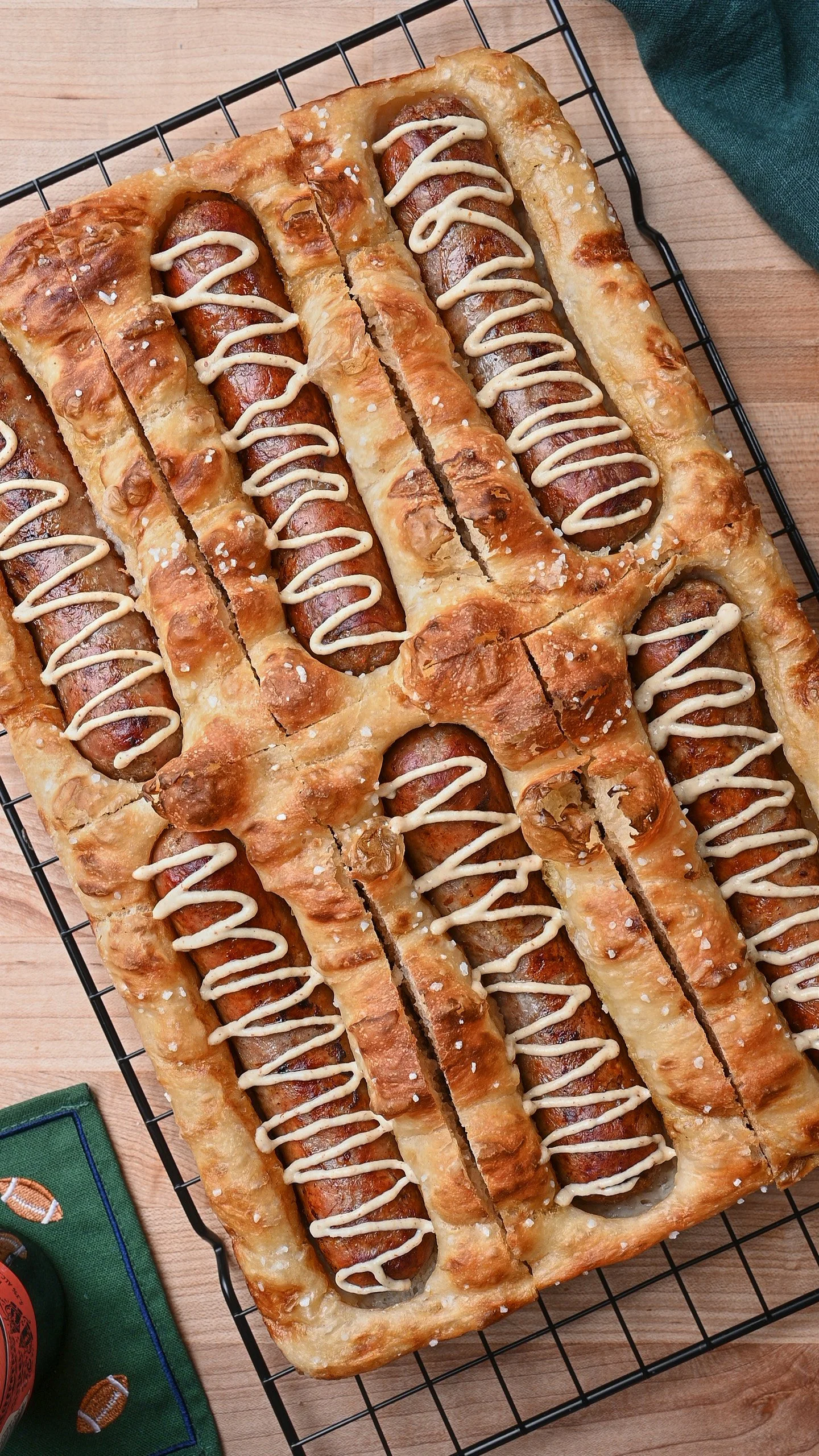 bratoberfest focaccia bratwurst focaccia best focaccia recipe high hydration focaccia octoberfest football recipes