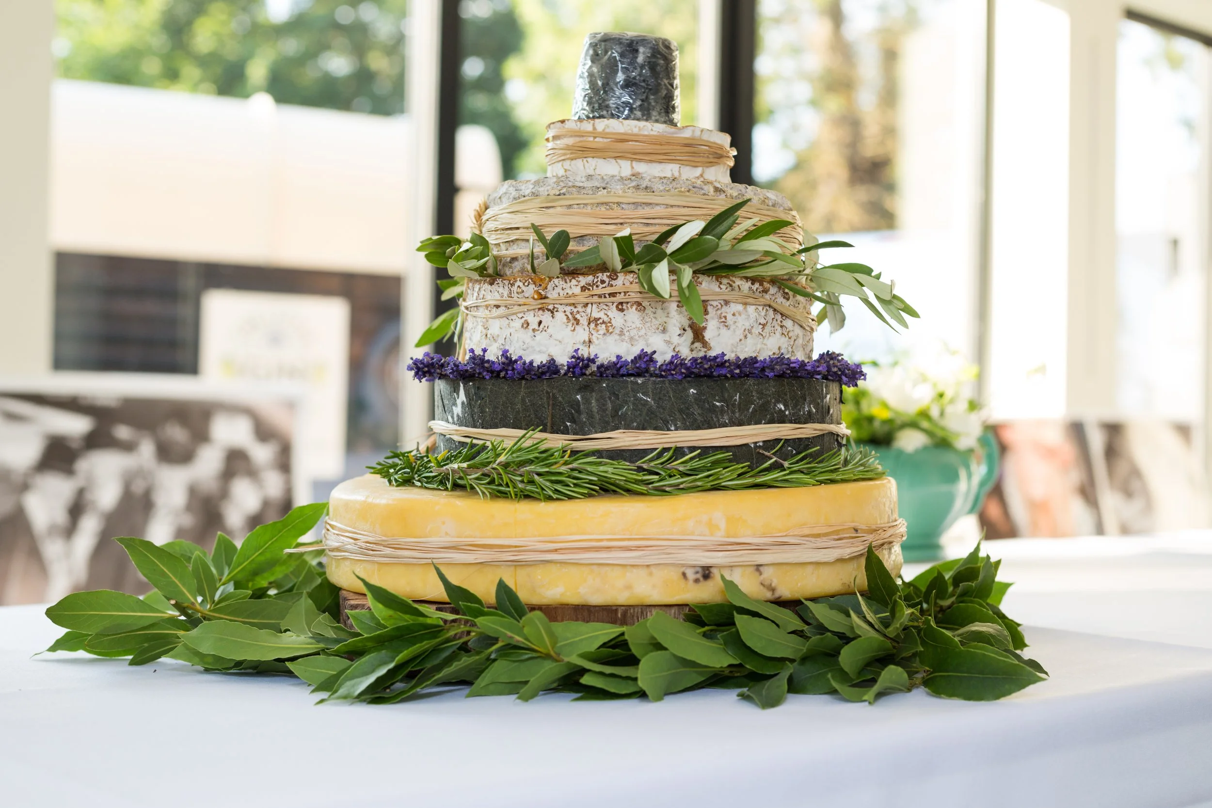 wedding cheese cake stack