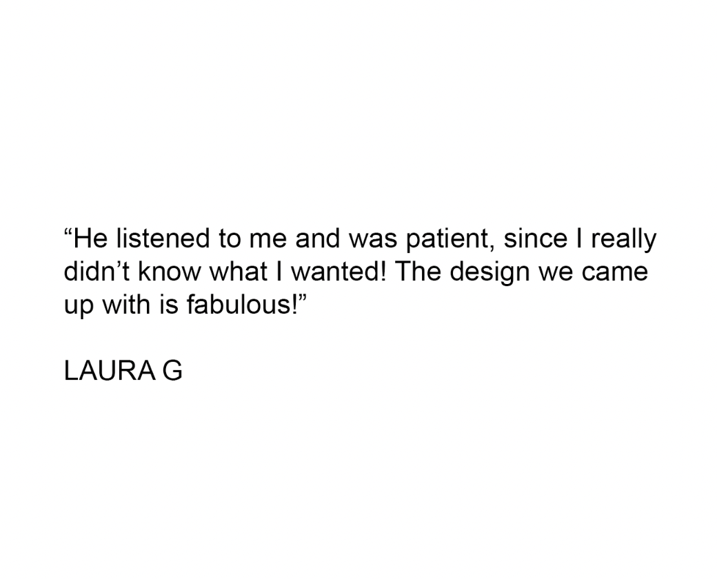Five star review for interior designer in Miami.