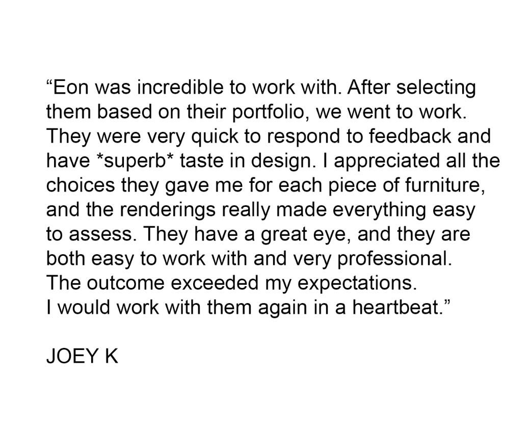 Five star review for interior designer in Miami.