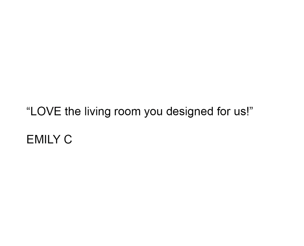 Five star review for interior designer in Miami.