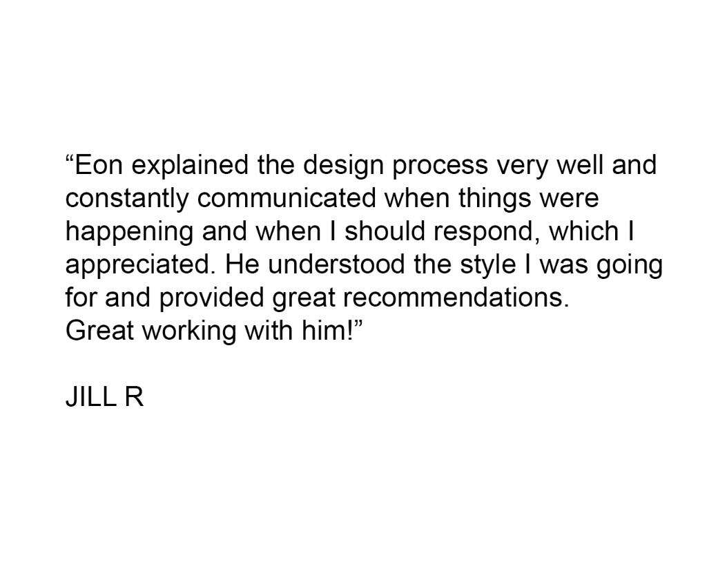 Five star review for interior designer in Miami.