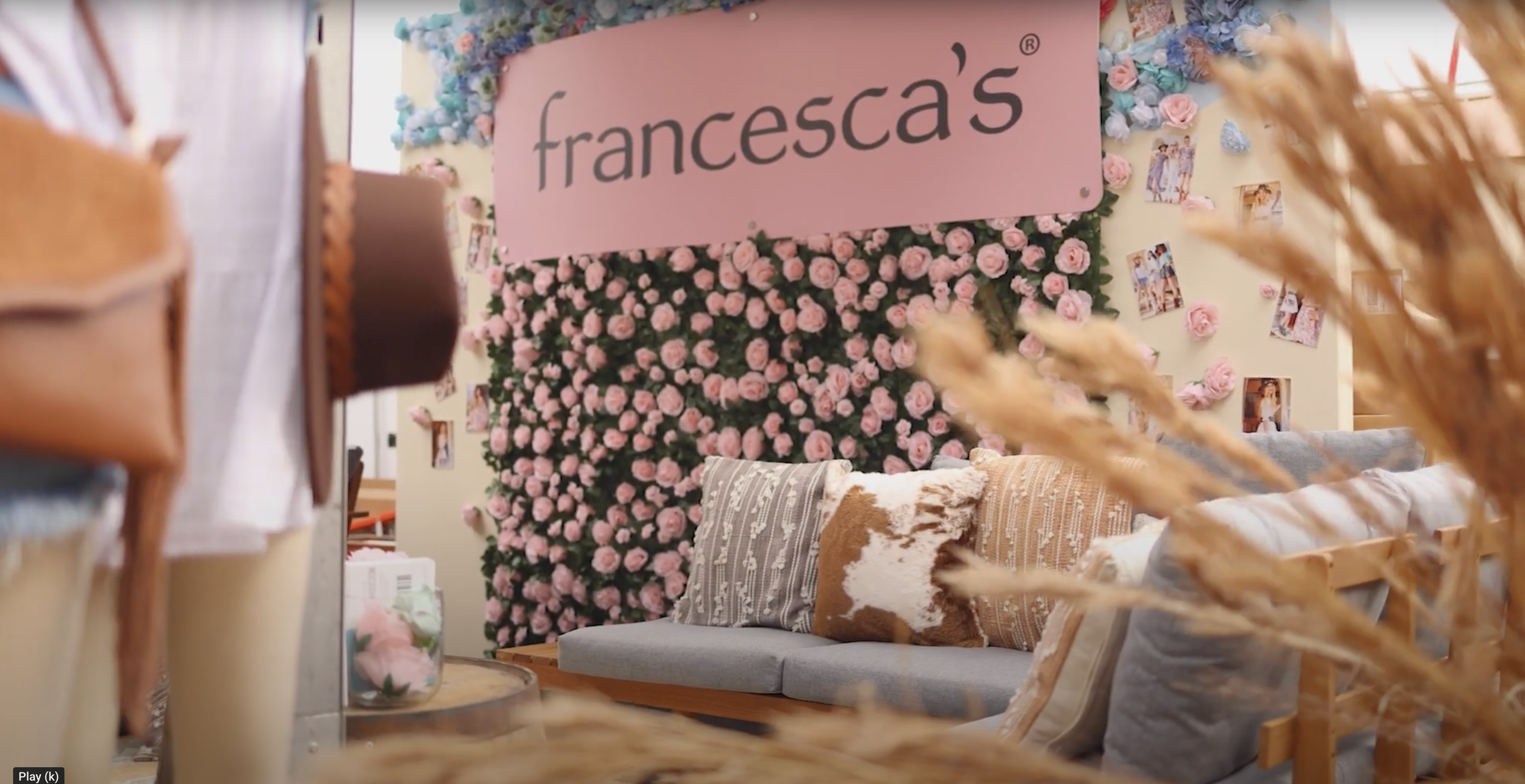 Francesca's pop-up shop at the Houston Rodeo; Production Design, Lounge space
