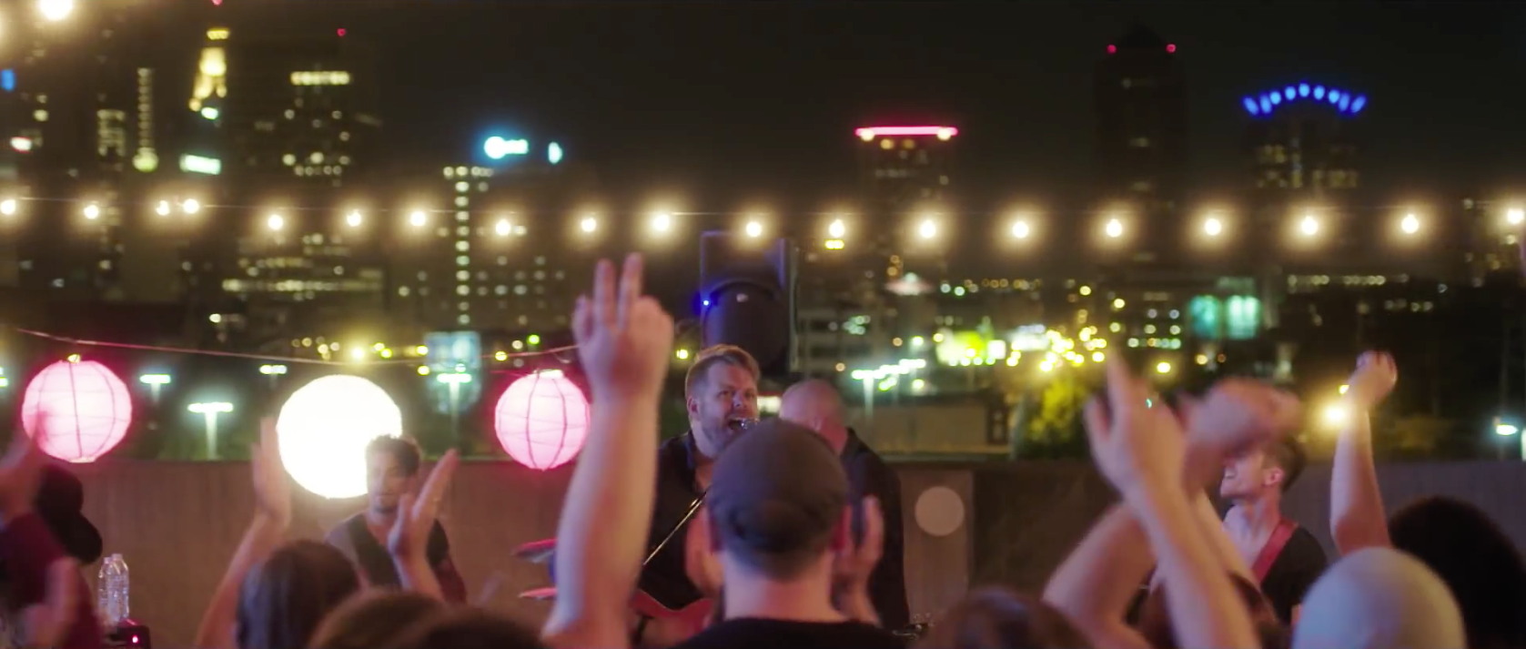 "Whatever you do, #DoItBig"; Production Design, rooftop concert