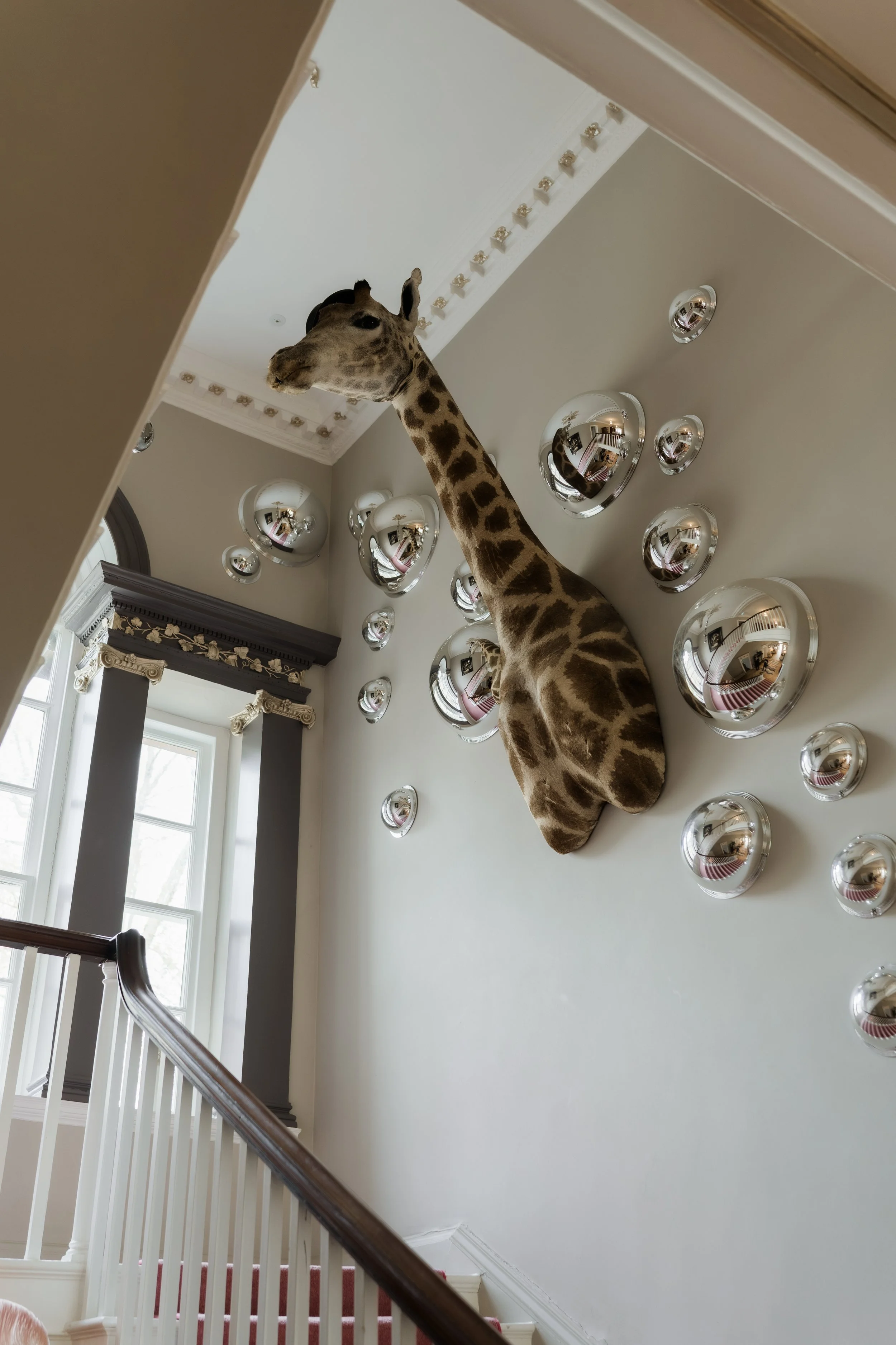 Eclectic interior styling at Charlton Hall, featuring bold colours and curated wedding details