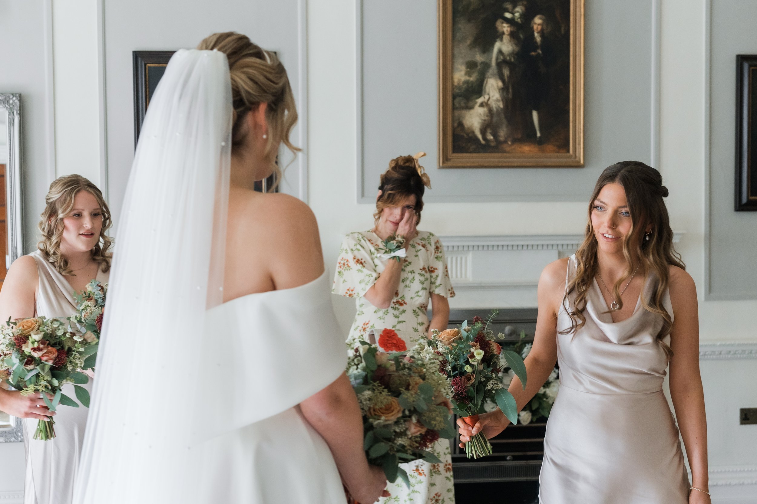 L&J Wedding Photography & Videography. Documentary UK Weddings - Old Palace Chester. Bride and mother of the bride. Naturally beautiful with a fine art flair.
